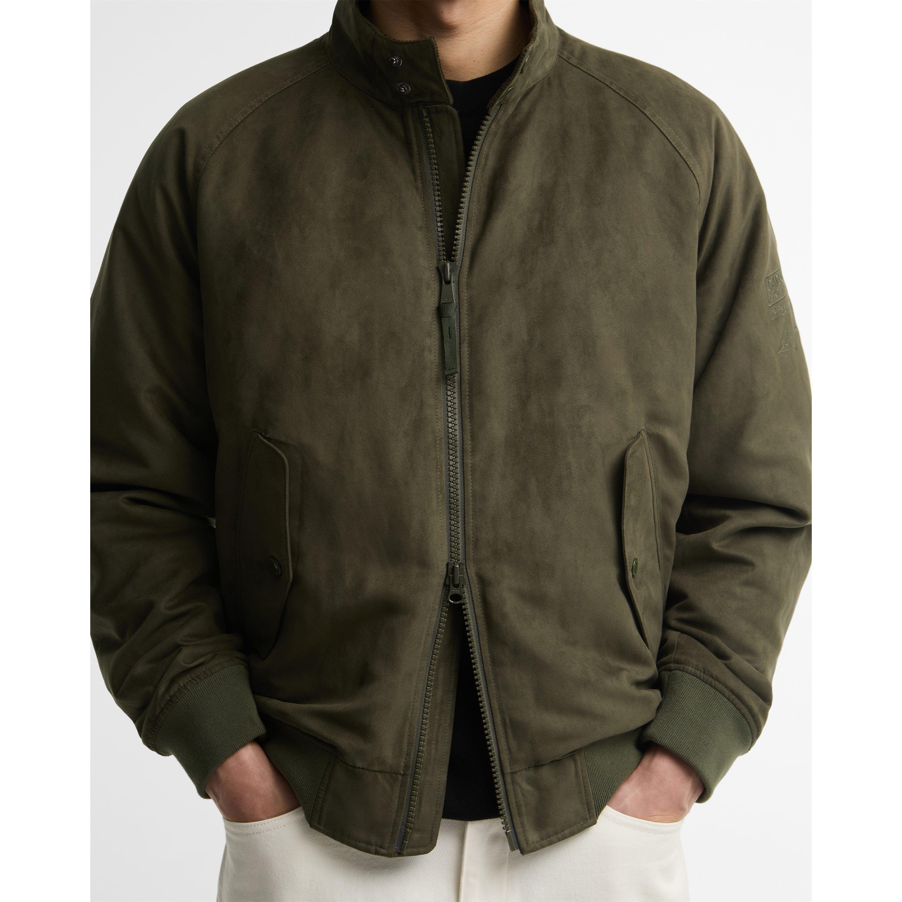 Olive - Barbour International - Men's Steve McQueen Drome Bomber Jacket - 8