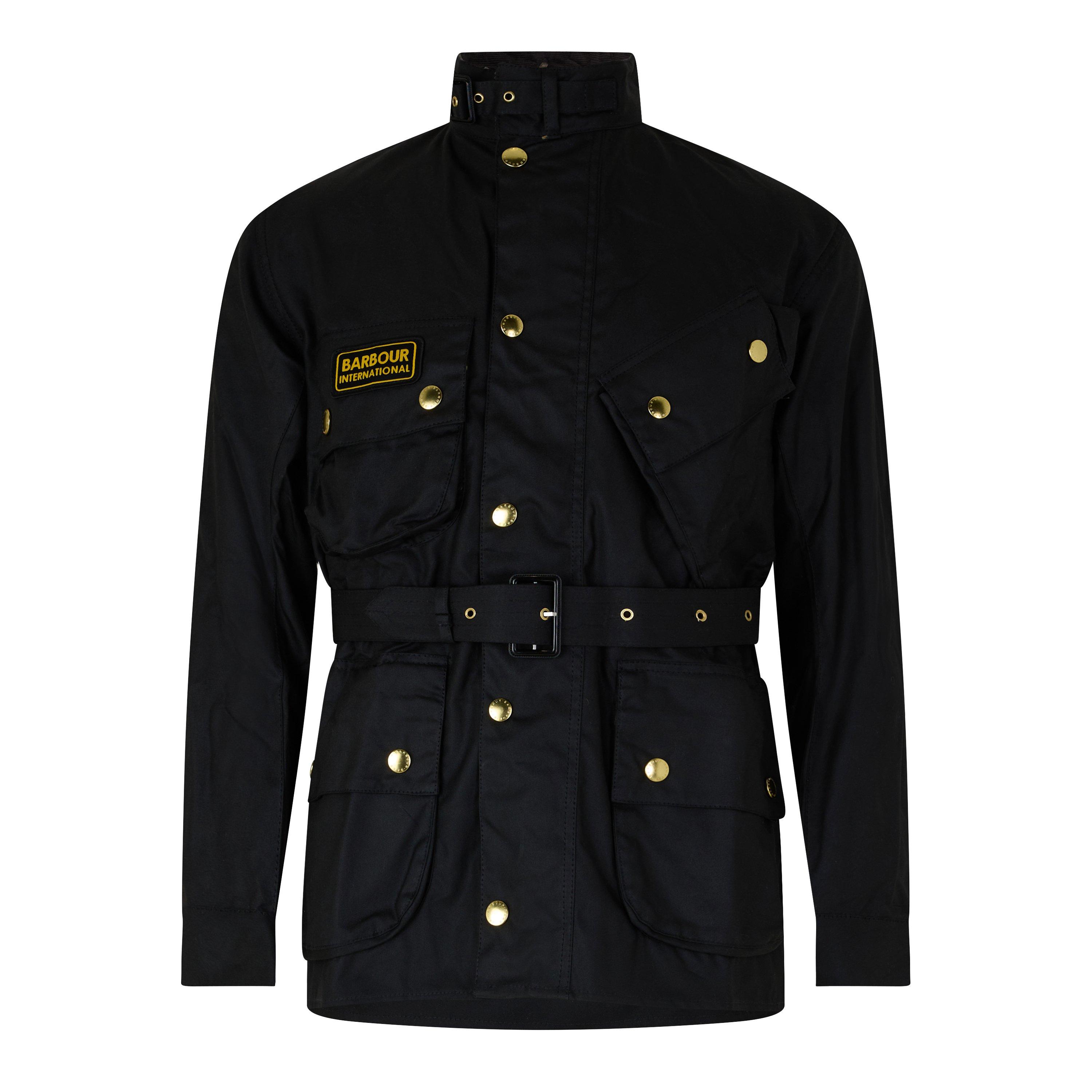 Black BK51 - Barbour International - Barbour International Original Waxed Jacket - 1