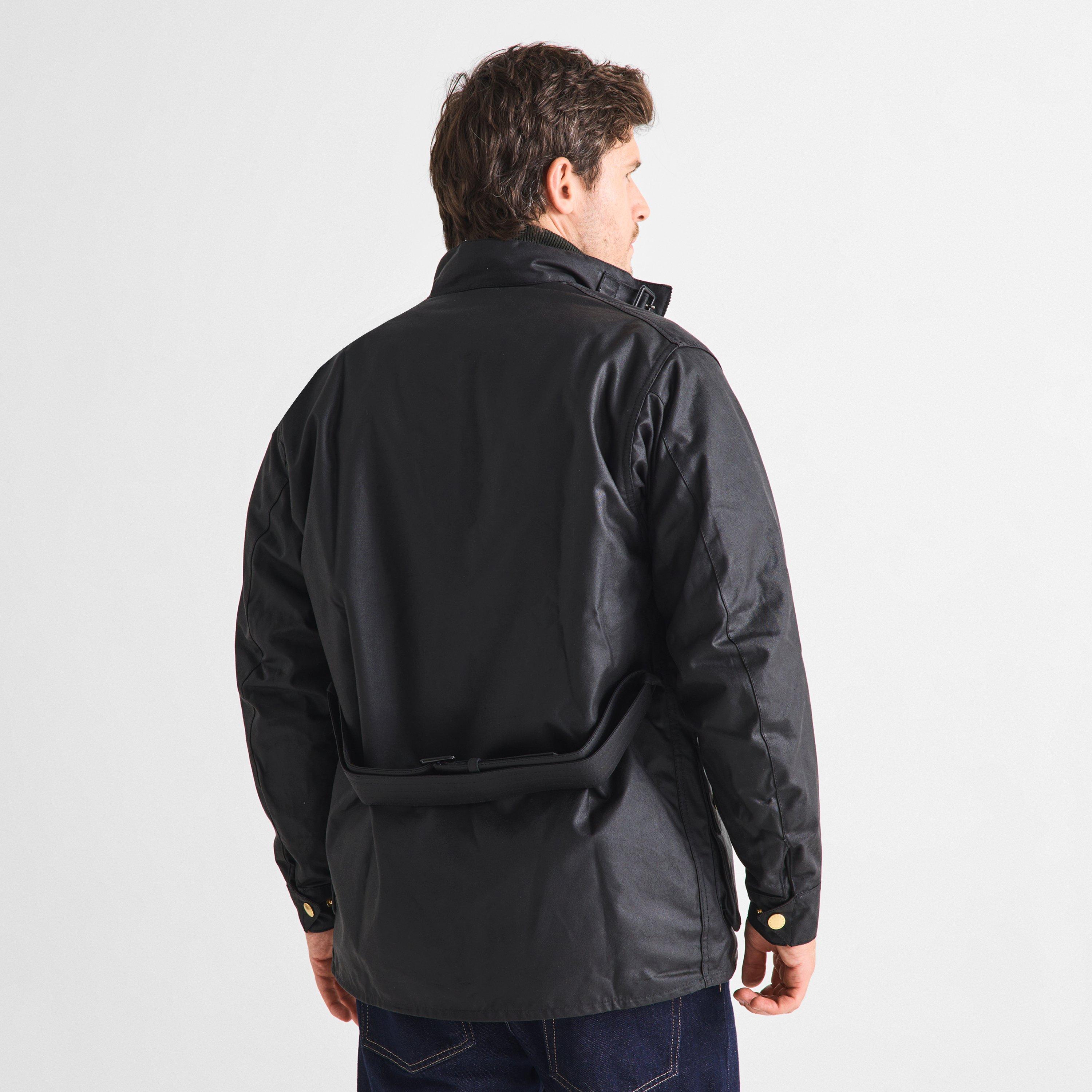 Black BK51 - Barbour International - Men's Original Wax Jacket - 4