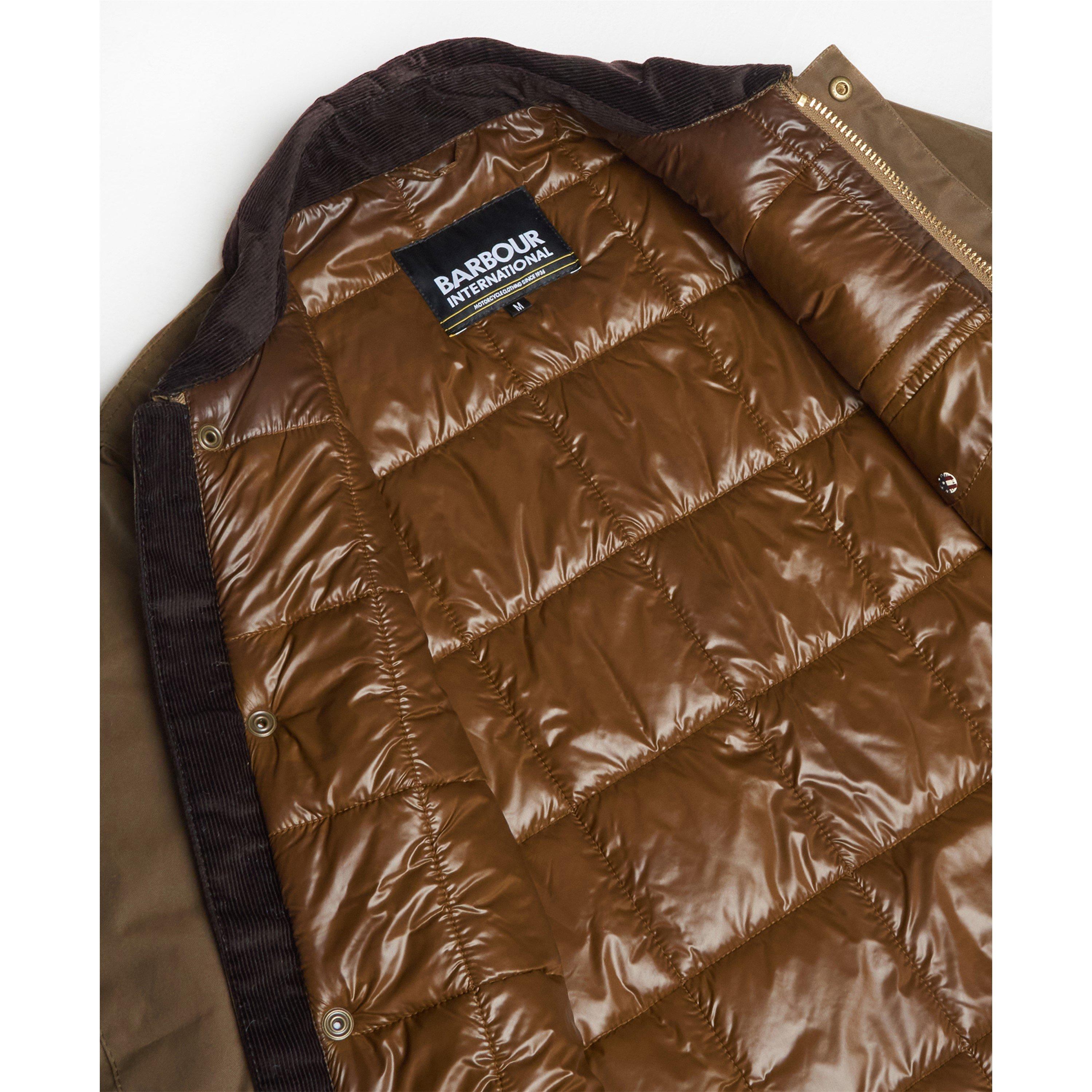 Sand SN32 - Barbour International - Men's Steve McQueen Workers Tailored-Fit Wax Jacket - 7