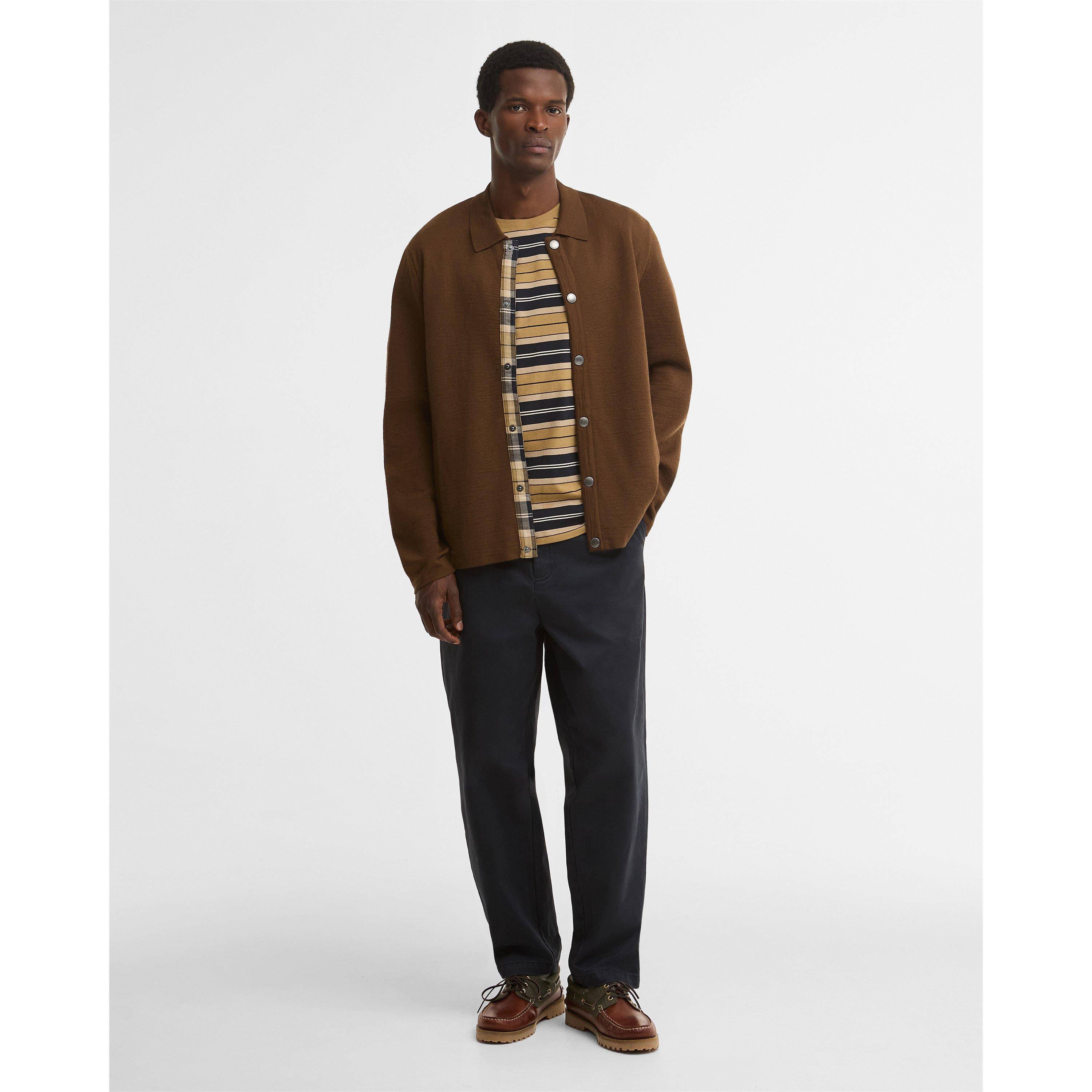Dk Sand SN71 - Barbour - Men's Florcombe Barbour Modern Heritage Long-Sleeve Overshirt - 7