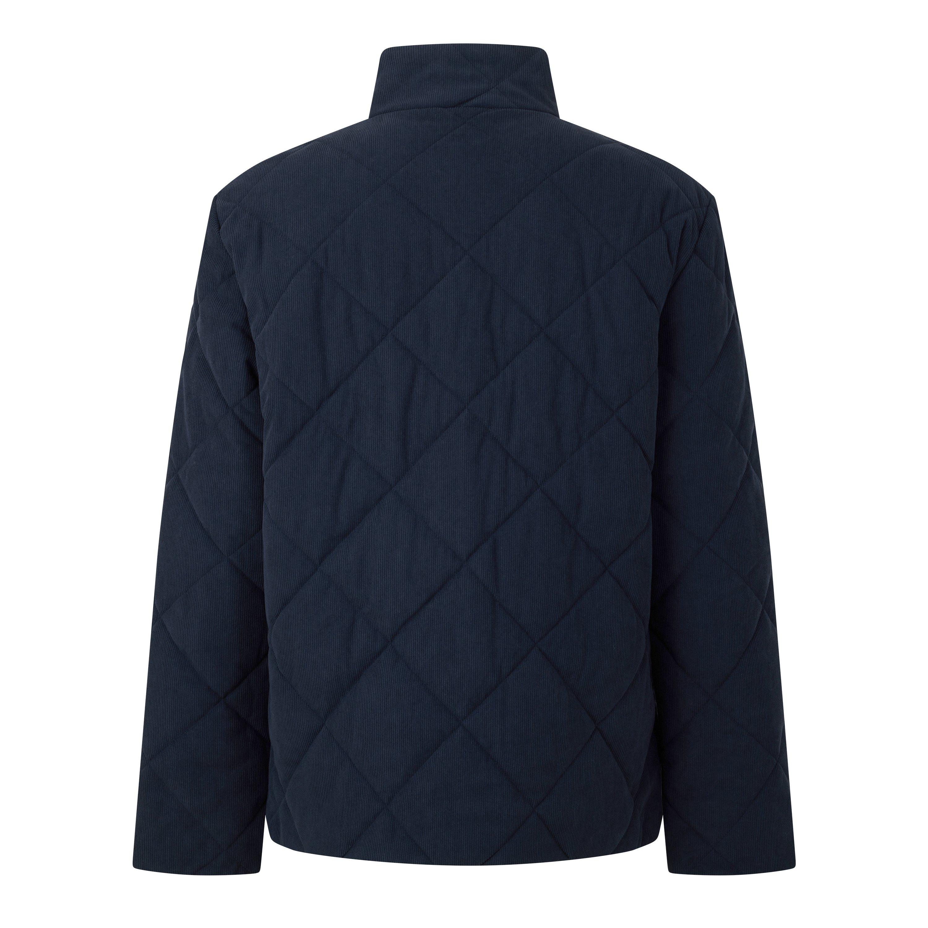 Dark Navy NY91 - Barbour - Men's Corden Modern Heritage Quilted Jacket - 2