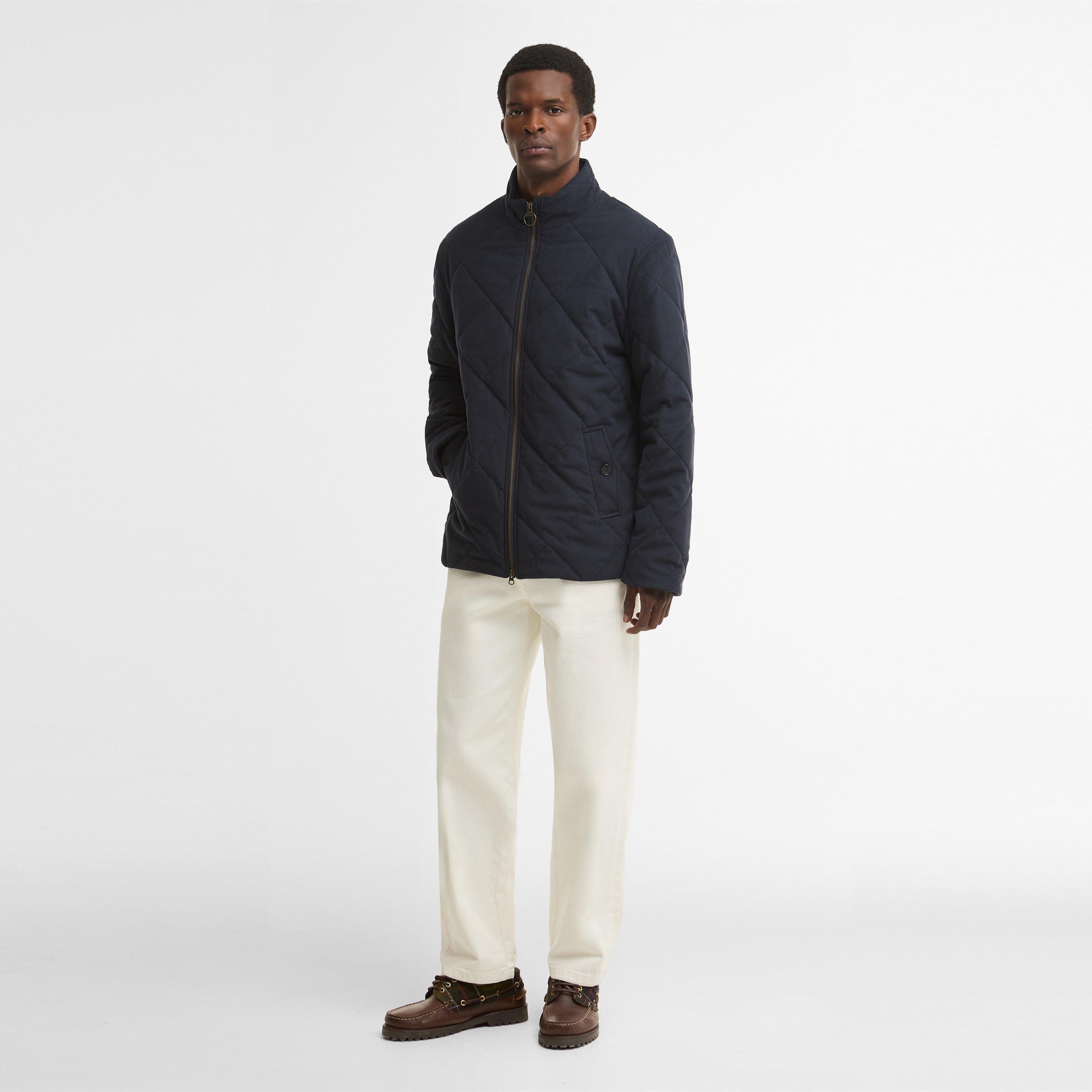 Dark Navy NY91 - Barbour - Men's Corden Modern Heritage Quilted Jacket - 6