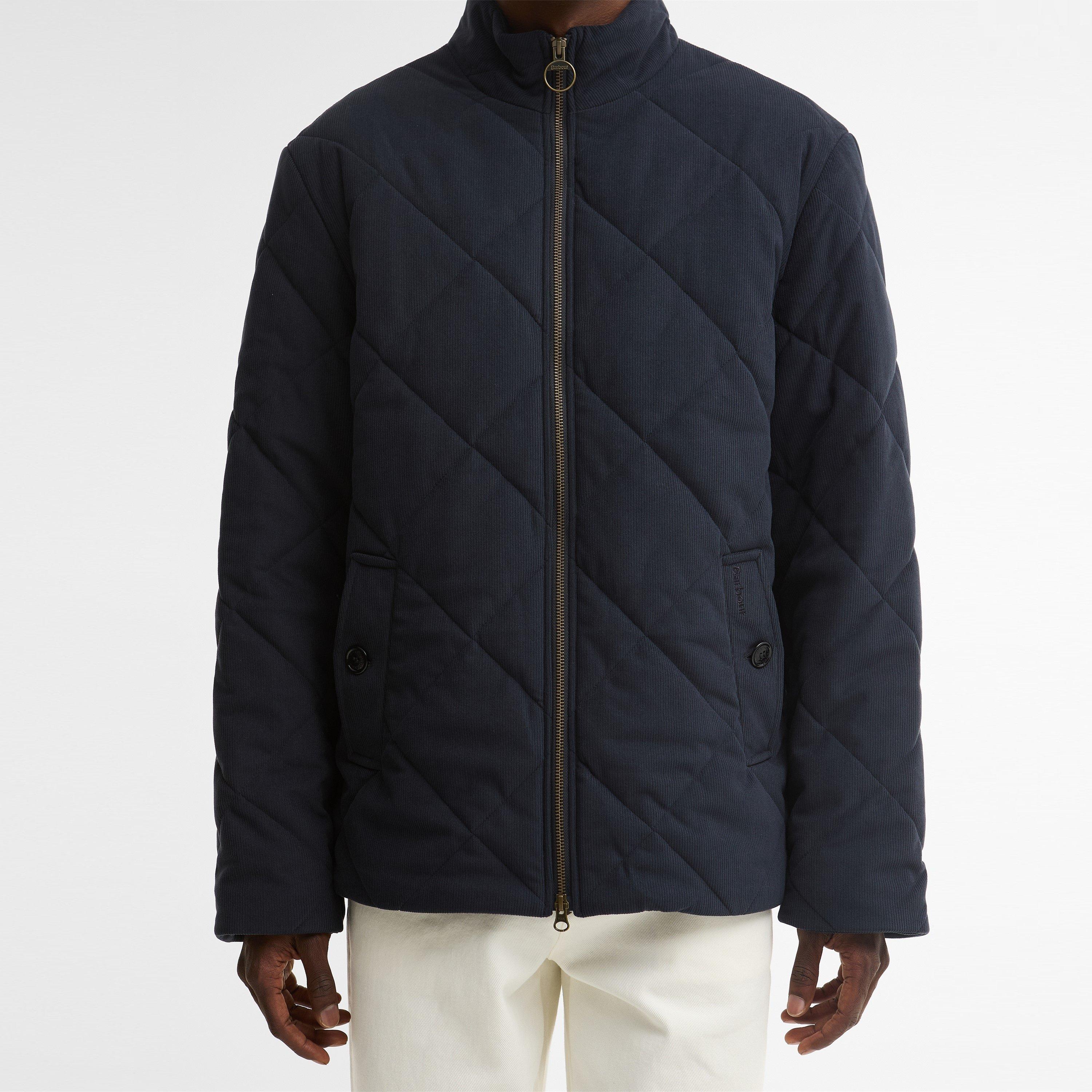 Dark Navy NY91 - Barbour - Men's Corden Modern Heritage Quilted Jacket - 7