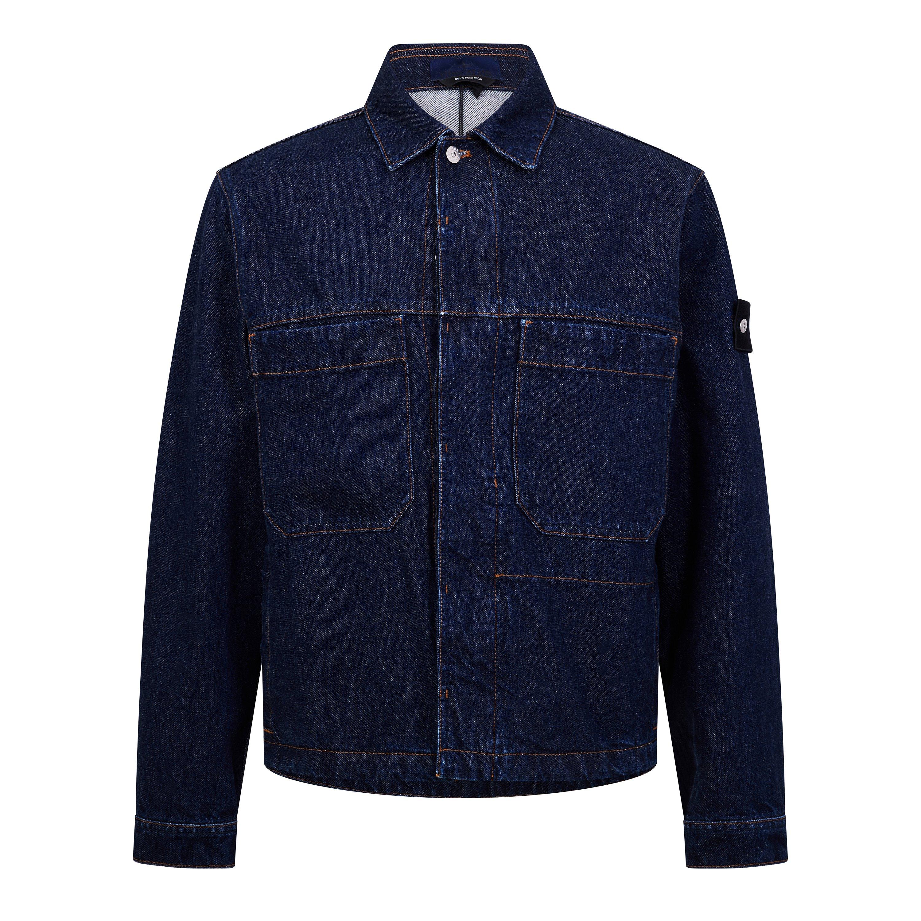 Blu Rinse VJ201 - Stone Island - Stone DNM Biker Jkt Sn64 - 1