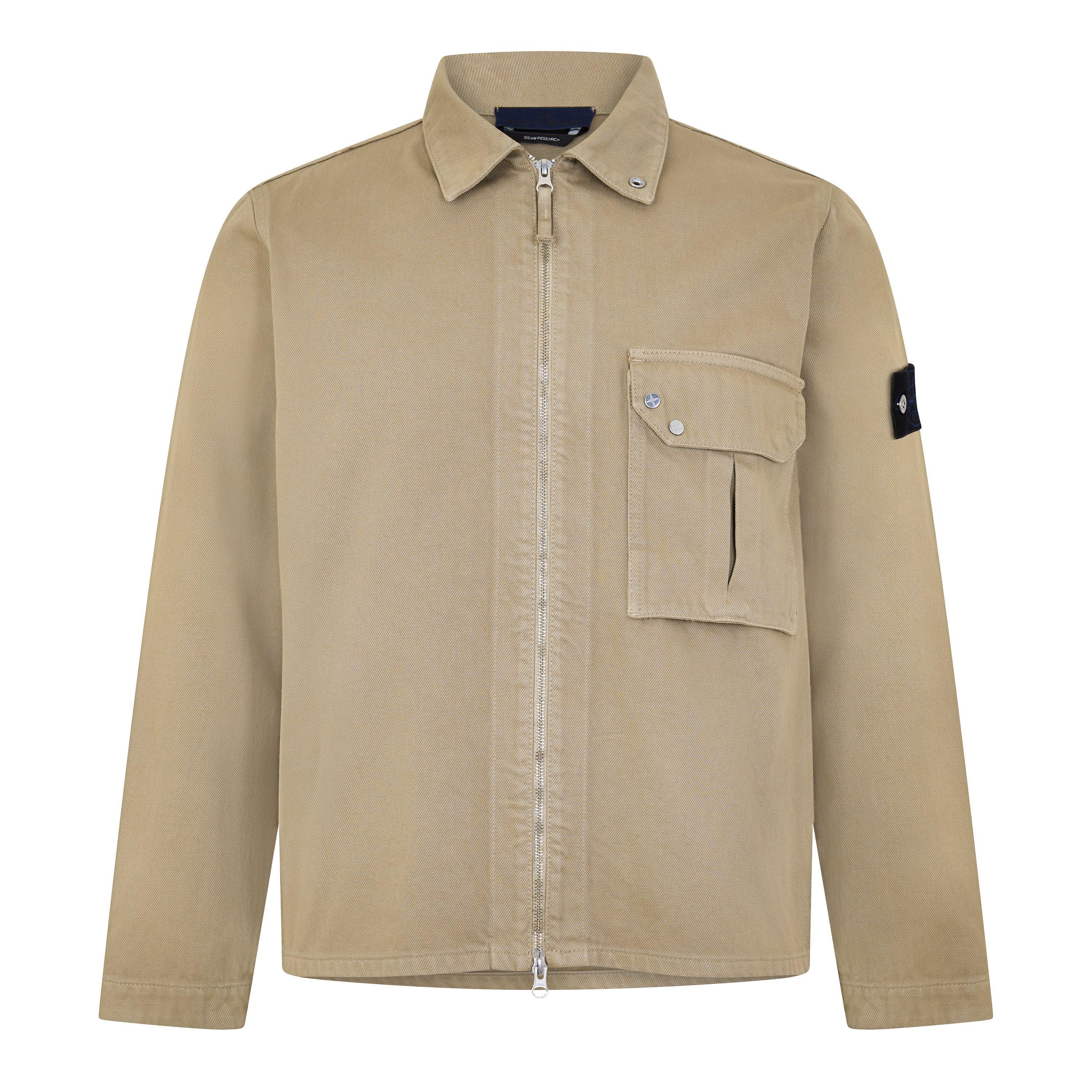Men's Denim Research Cotton Overshirt
