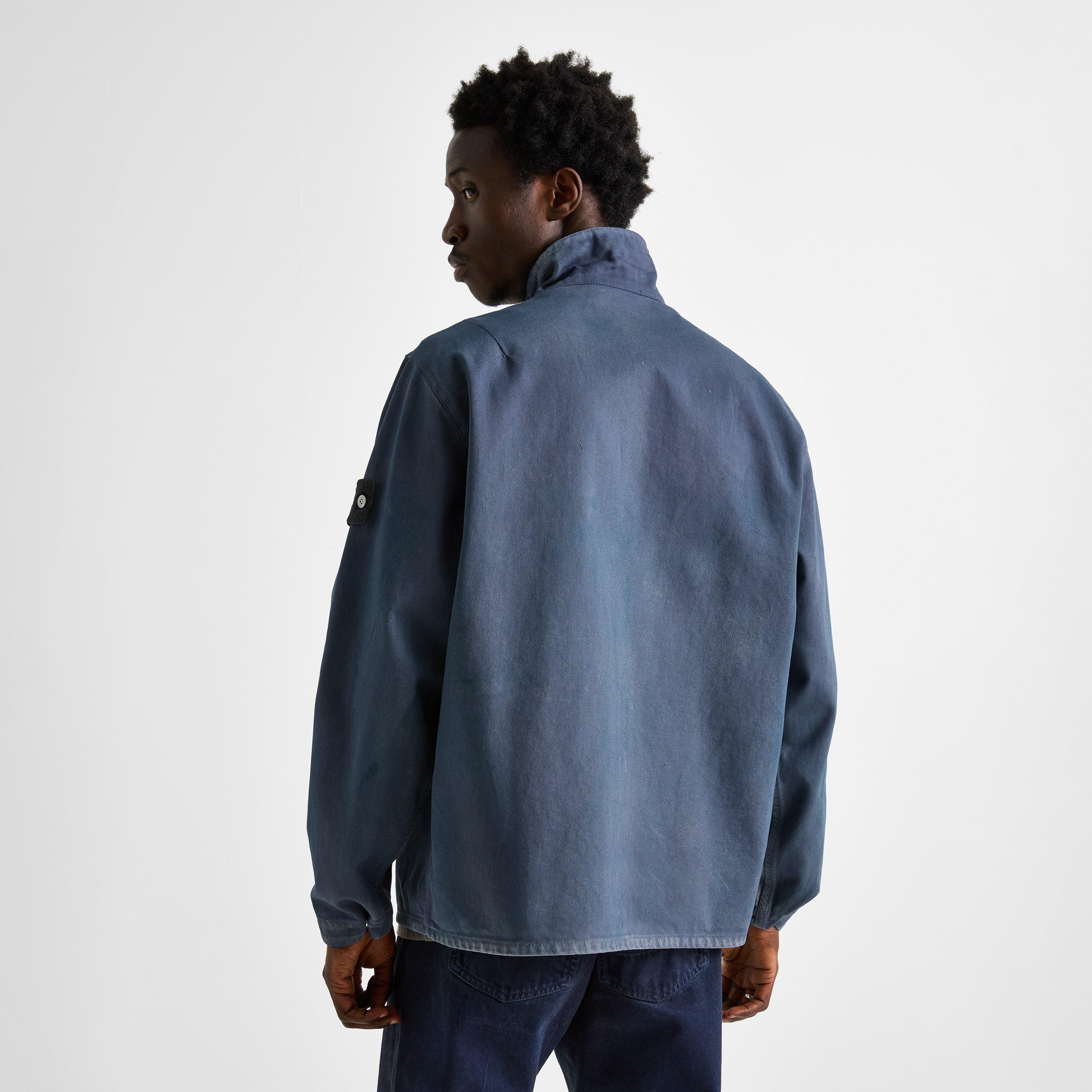 Slate Blu V002E - Stone Island - Men's Reflect Denim Research Overshirt - 4