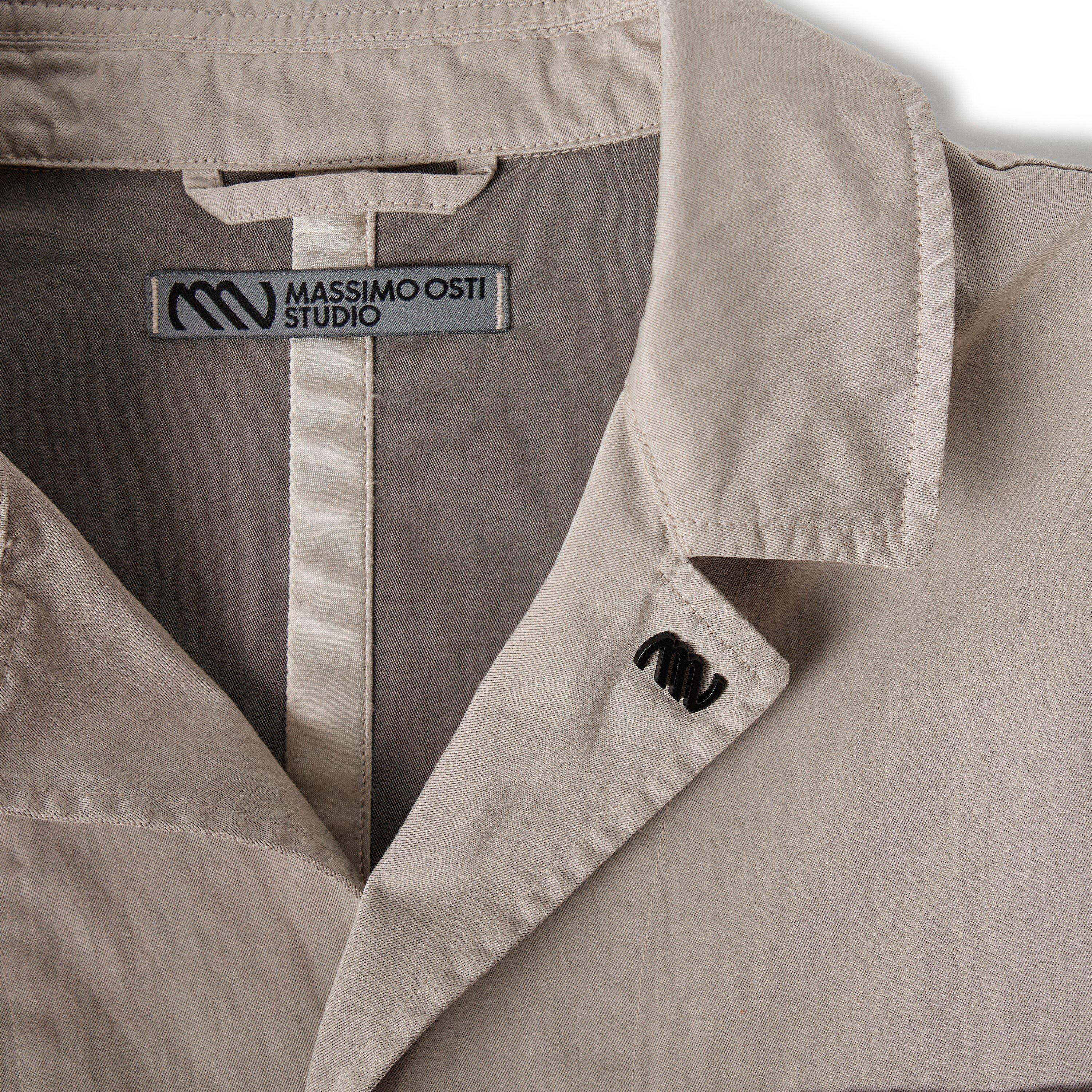 Oxford Tan 310 - Massimo Osti Studio - Men's Gabardine Trench Coat - 5