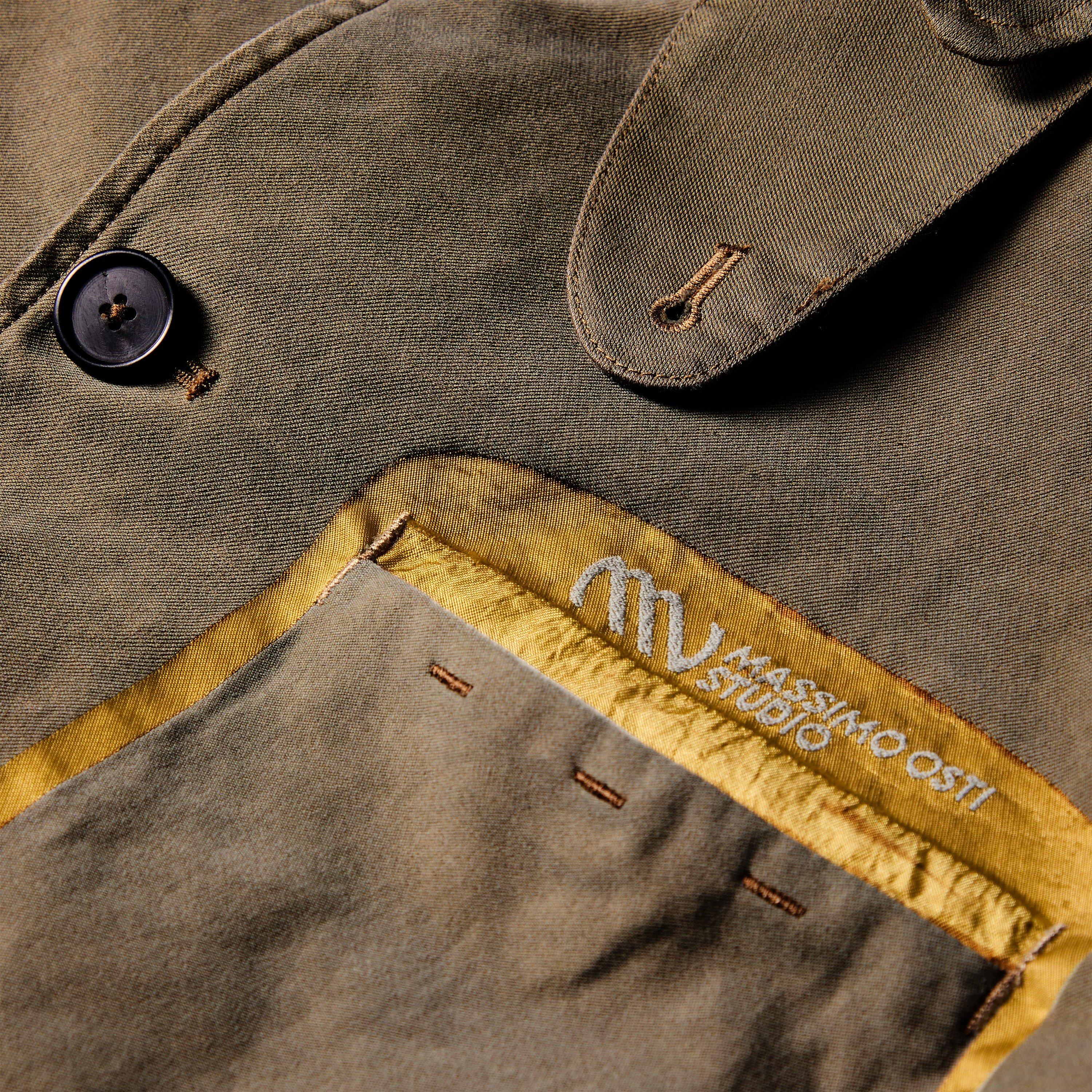 Capers 652 - Massimo Osti Studio - Men's Trama Blazer Trench Coat - 5