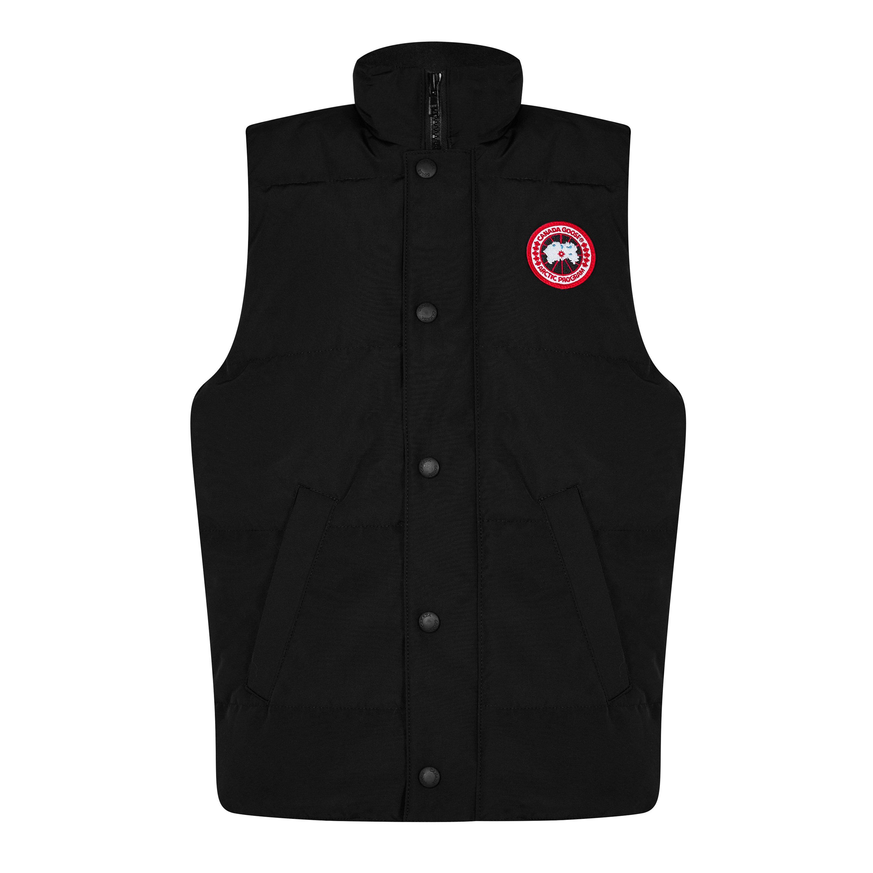 Black 61 - Canada Goose - Unisex Kids' Vanier Duck Down Funnel Neck Reflective Gilet - 1