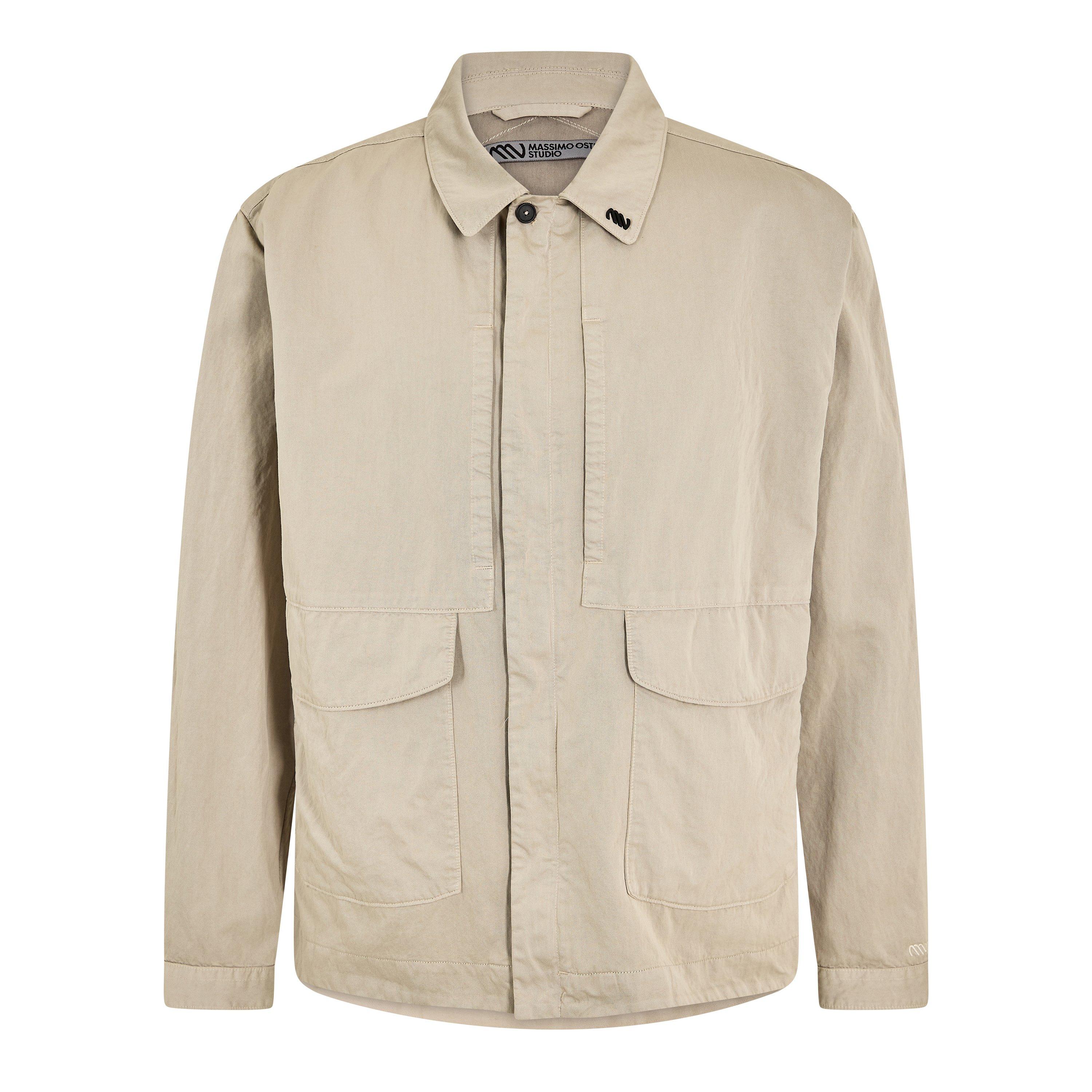 Oxford Tan 310 - Massimo Osti Studio - Men's Gabardine Overshirt - 1