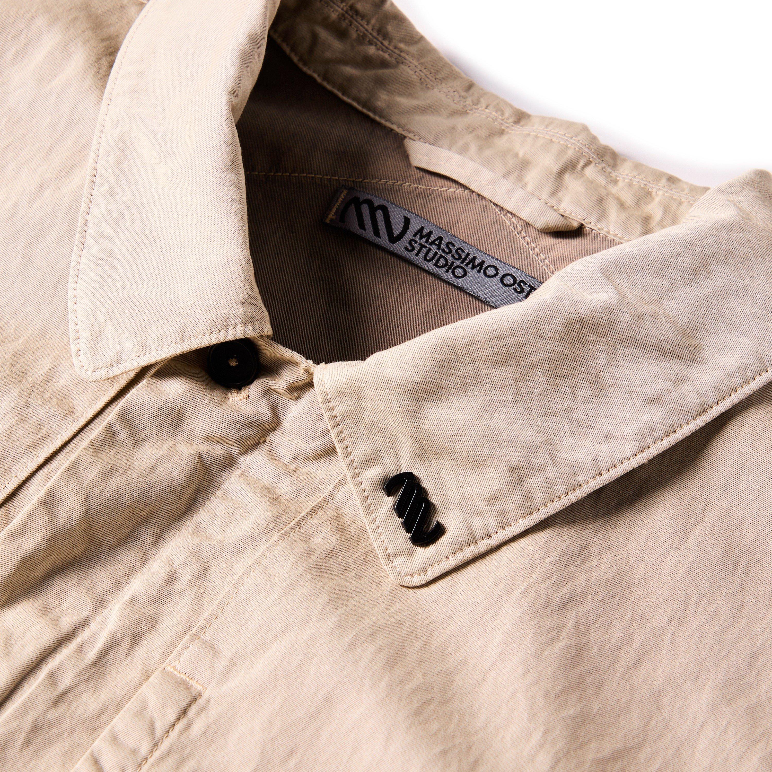 Oxford Tan 310 - Massimo Osti Studio - Men's Gabardine Overshirt - 3