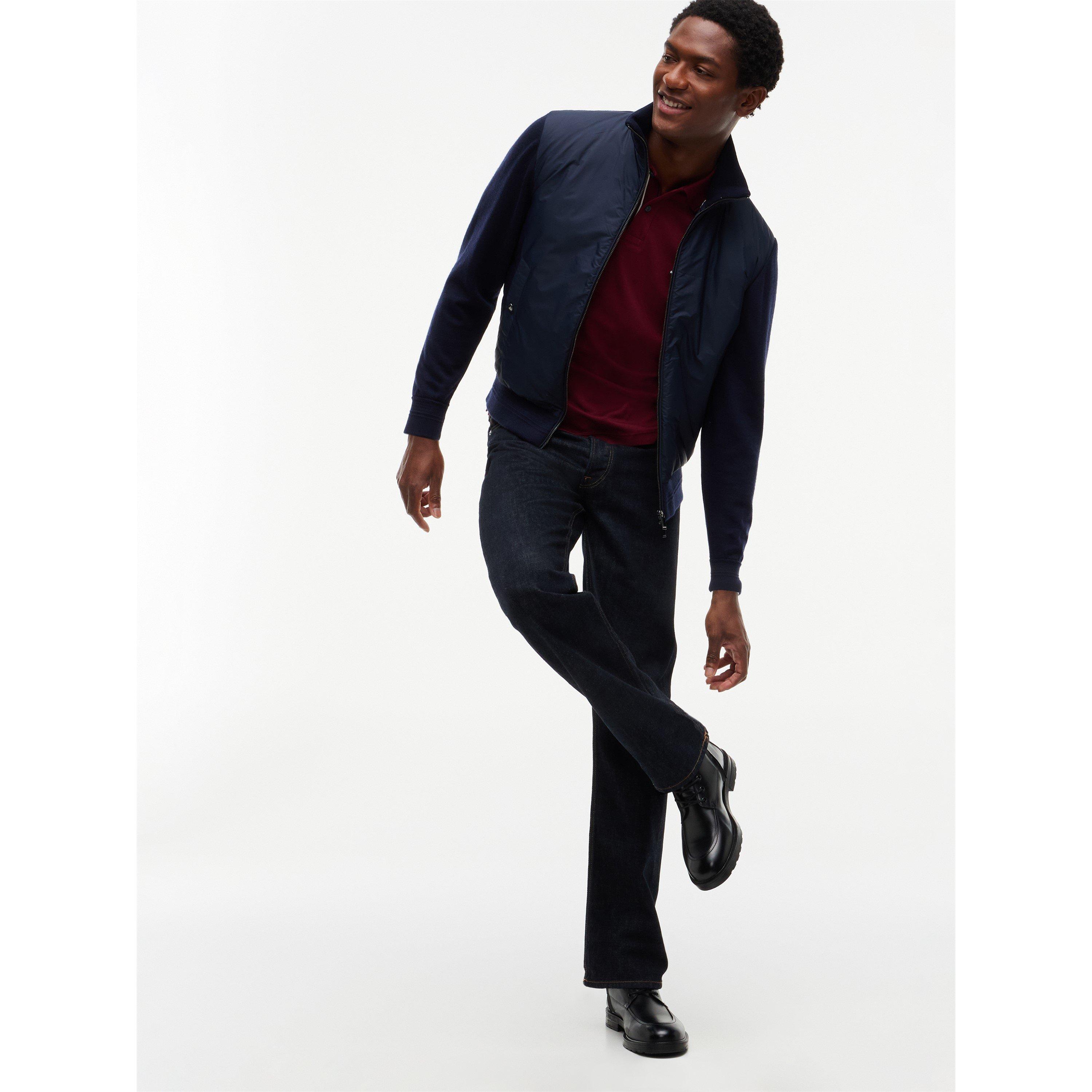 Navy - Tommy Hilfiger - Men's NY Hybrid Long-Sleeve Bomber Jacket - 3