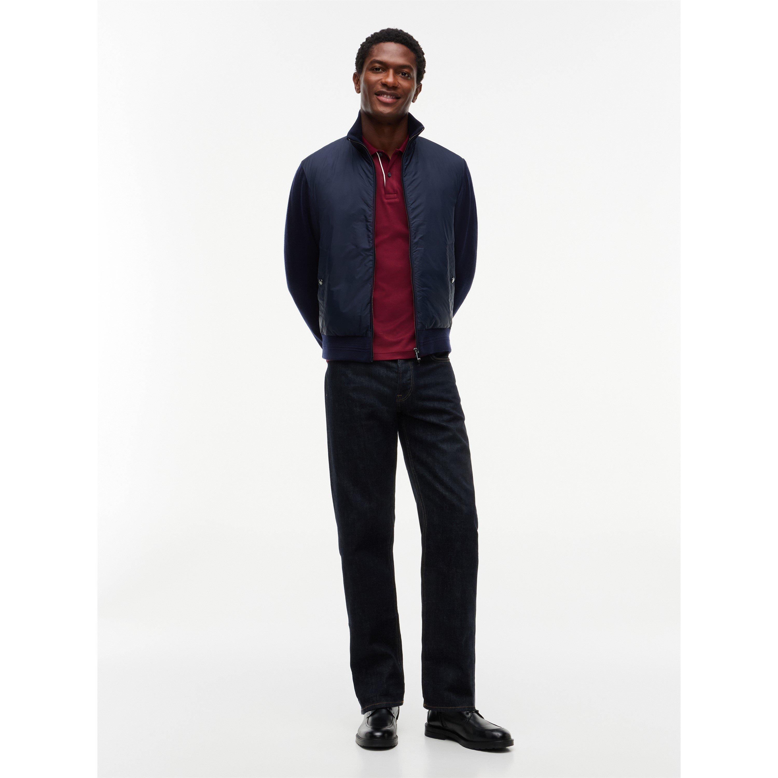 Navy - Tommy Hilfiger - Men's NY Hybrid Long-Sleeve Bomber Jacket - 4
