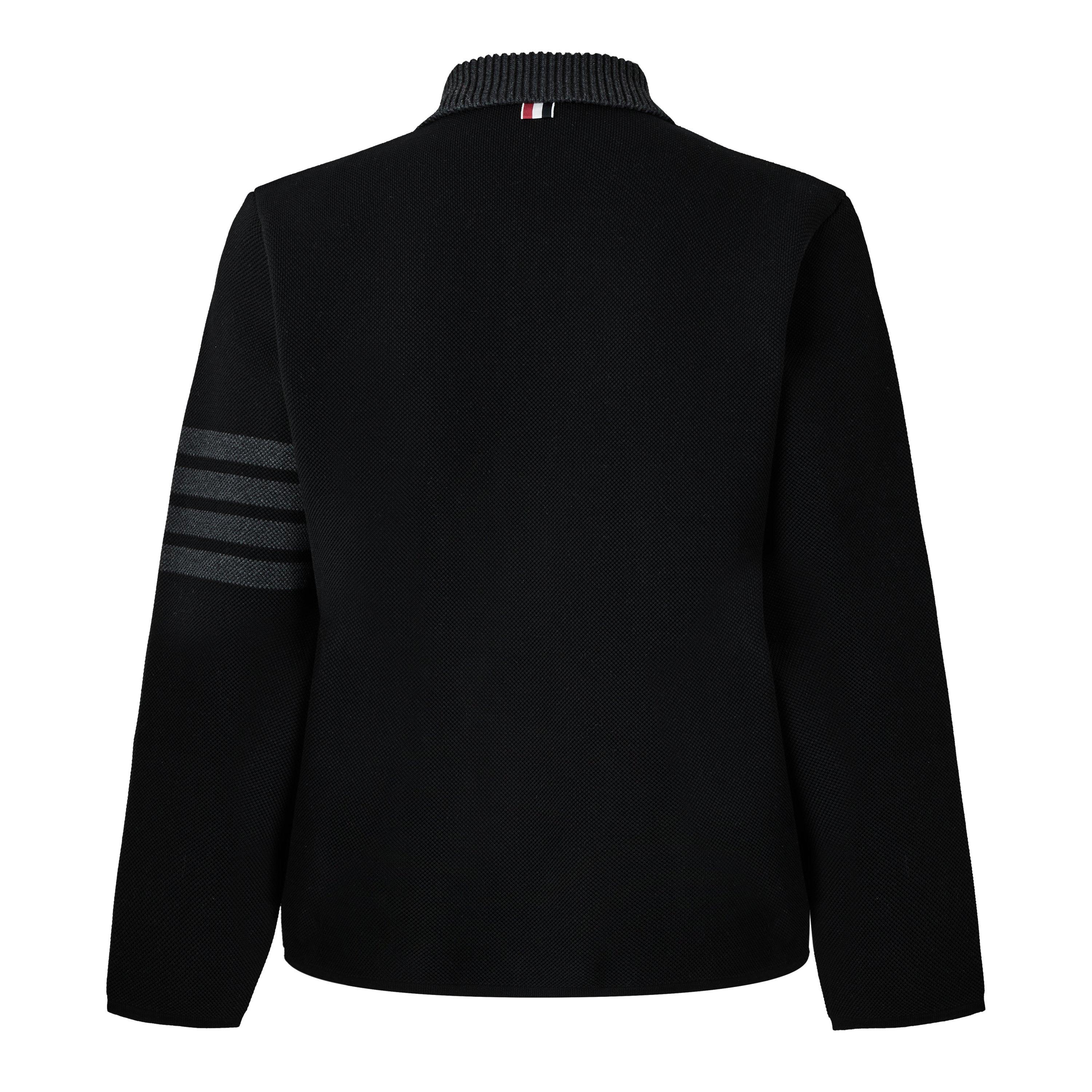 Black - Thom Browne - TB Dbl 4Bar Work Jkt Sn63 - 2