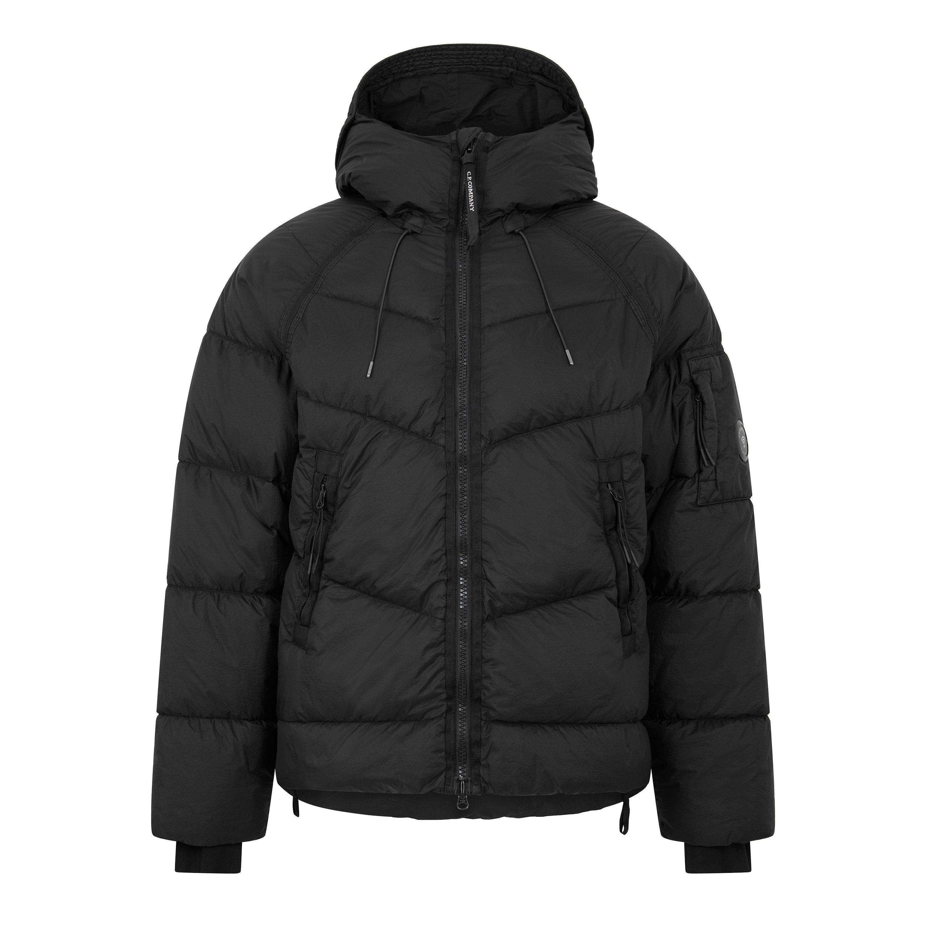 C.p. Company , Winter Jackets, Male, Black, M, Down Shield Short Down Jacket - Image 3