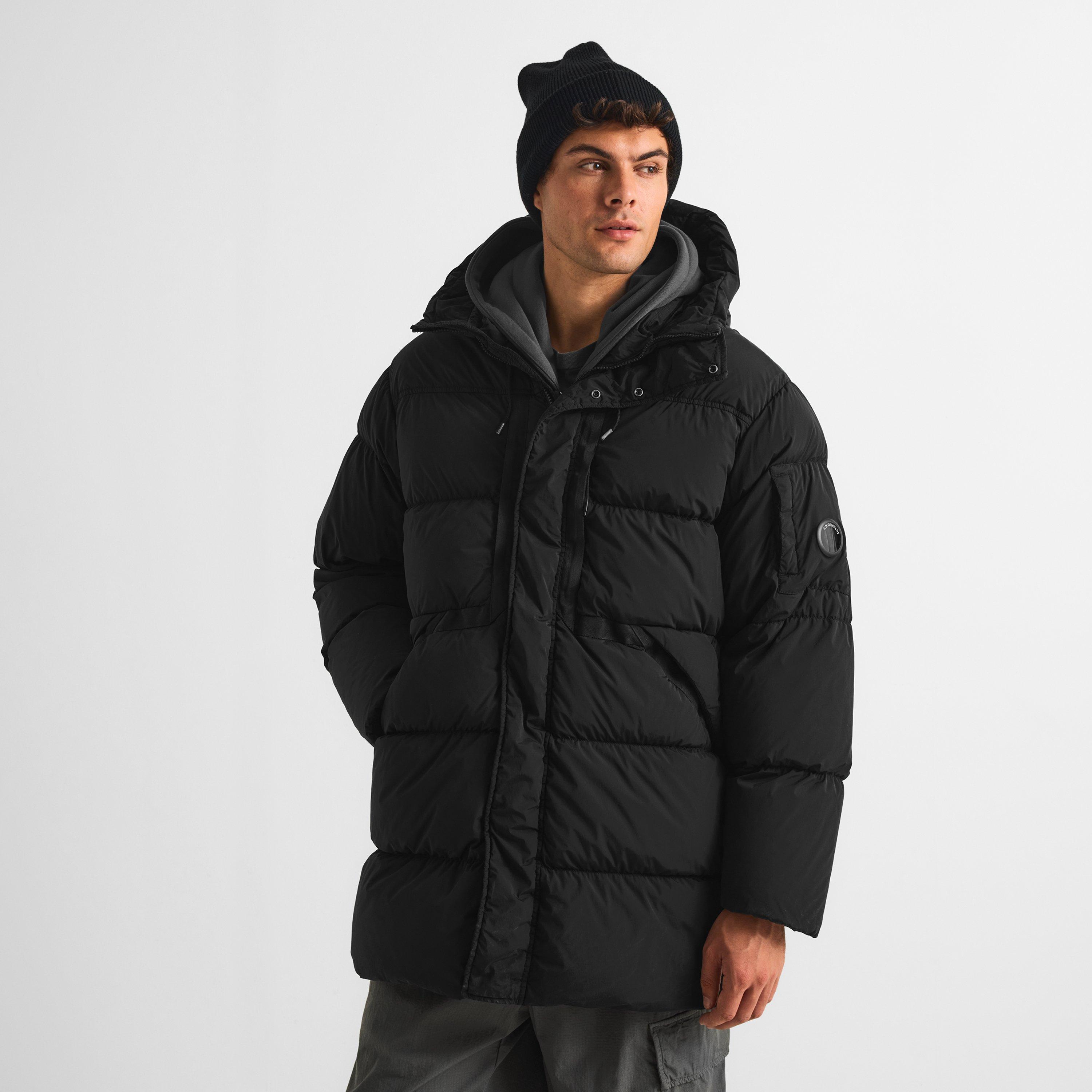 Black 999 - CP Company - Men's Nycra Long Puffer Jacket - 3