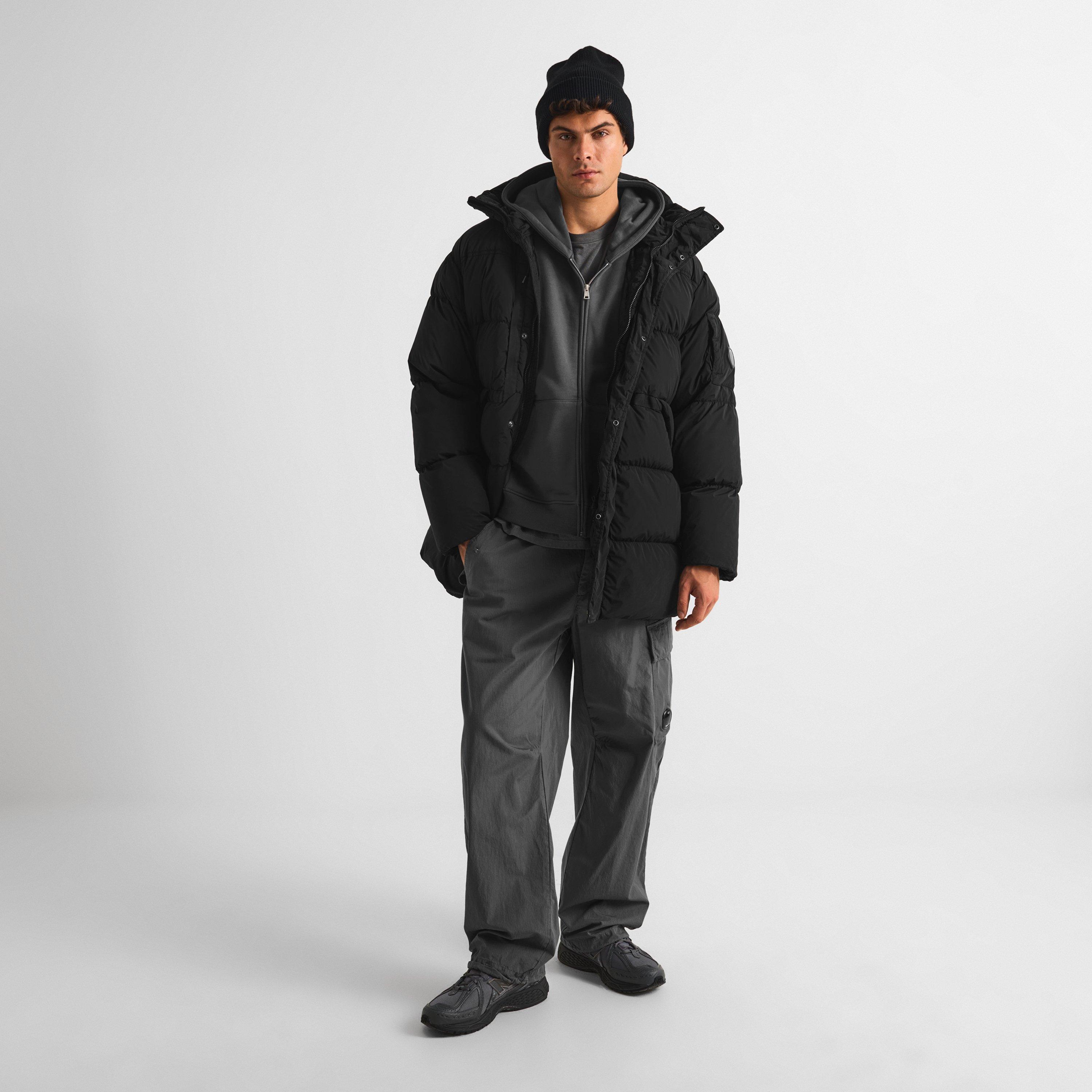 Black 999 - CP Company - Men's Nycra Long Puffer Jacket - 6