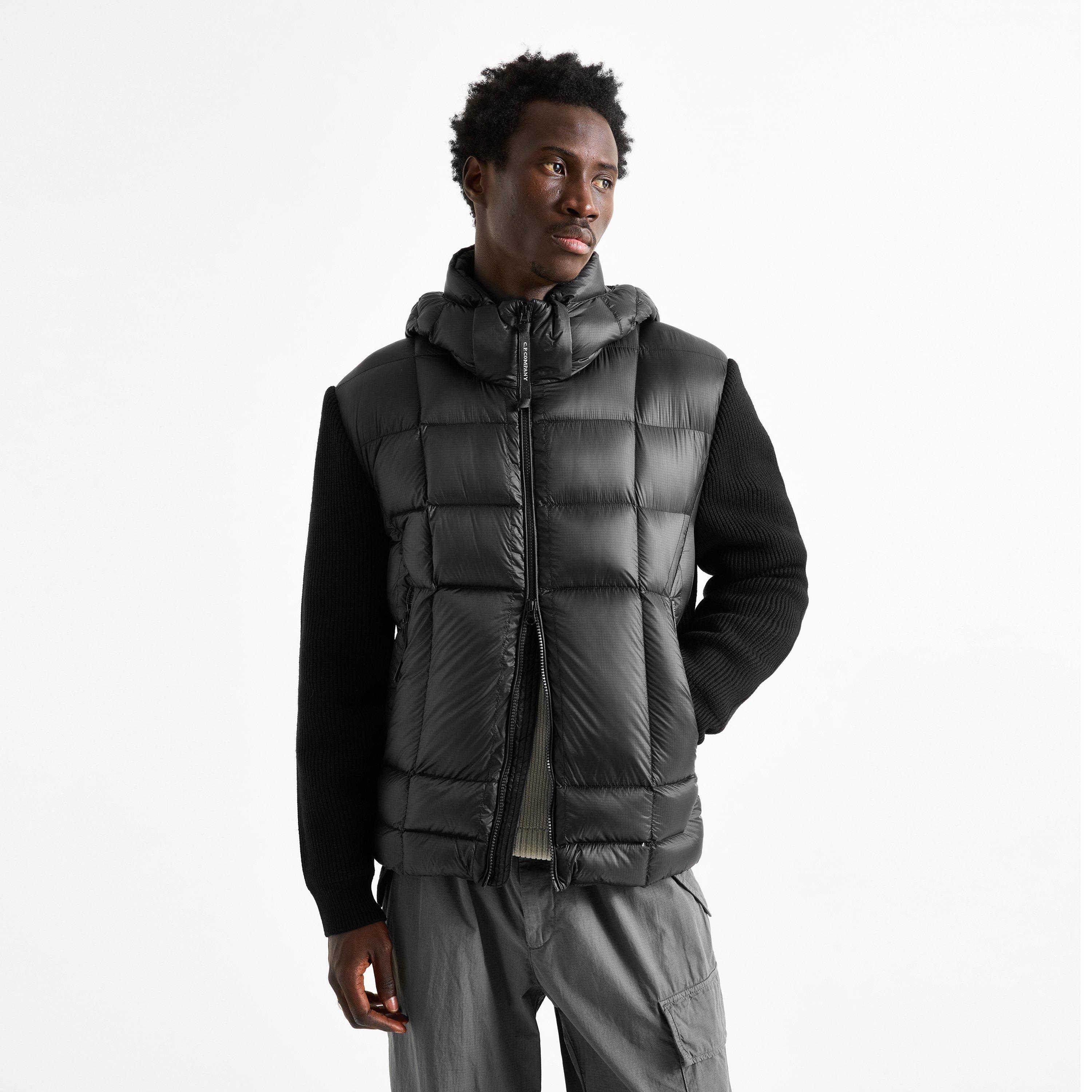 Black 999 - CP Company - Men's Full-Zip Hooded Hybrid Jacket - 3