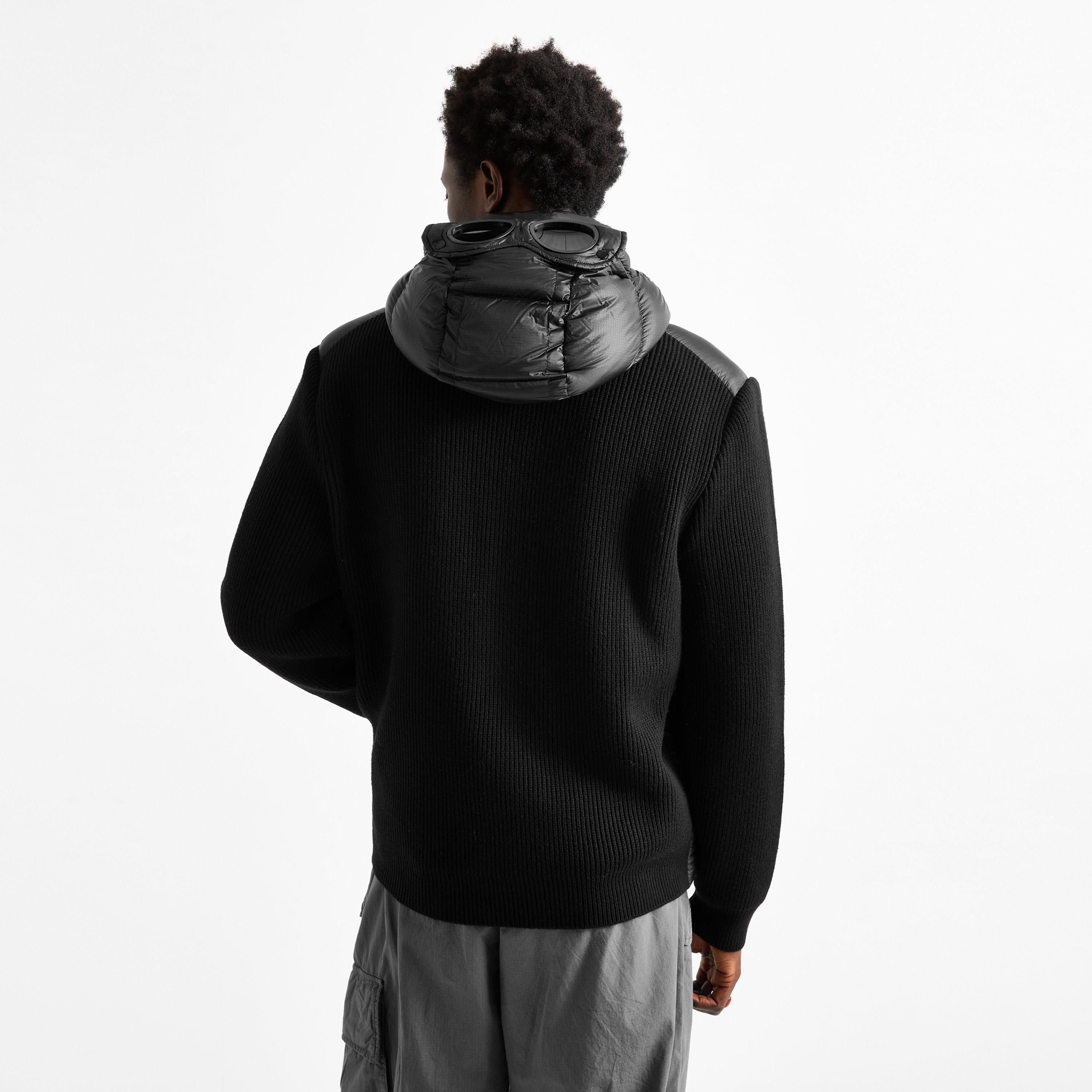 Black 999 - CP Company - Men's Full-Zip Hooded Hybrid Jacket - 4