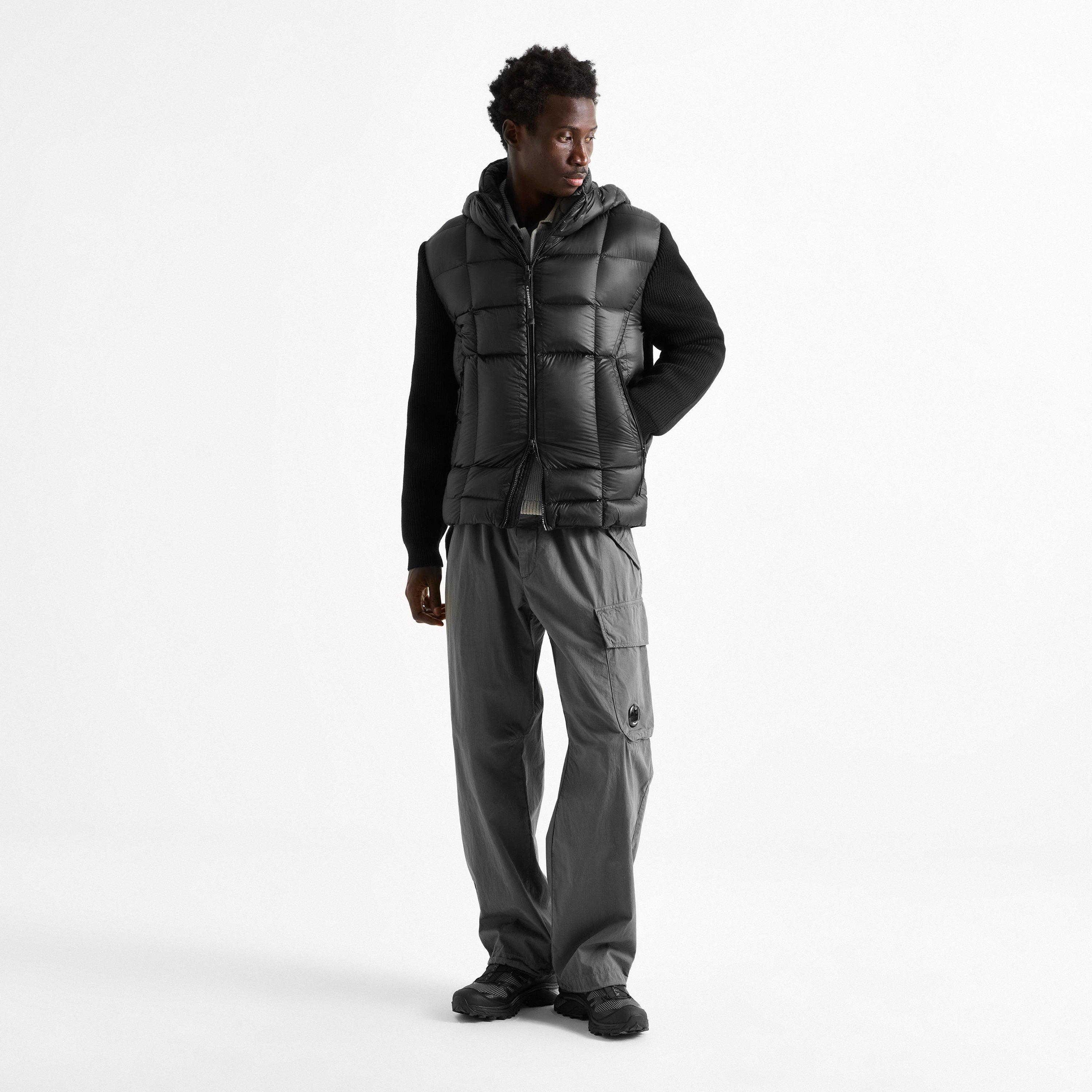 Black 999 - CP Company - Men's Full-Zip Hooded Hybrid Jacket - 6