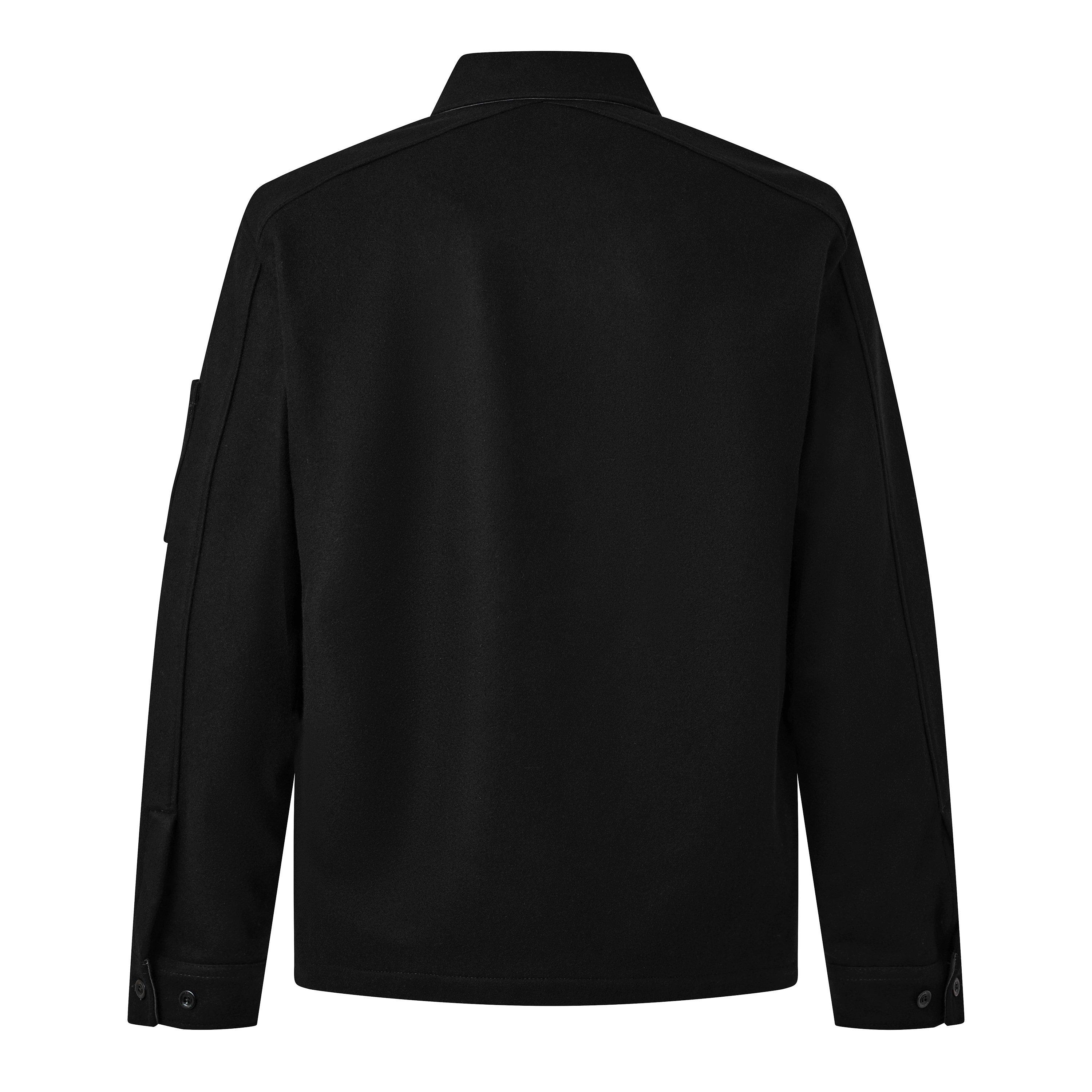 Black 999 - CP Company - CP Wool Overshirt Sn64 - 2