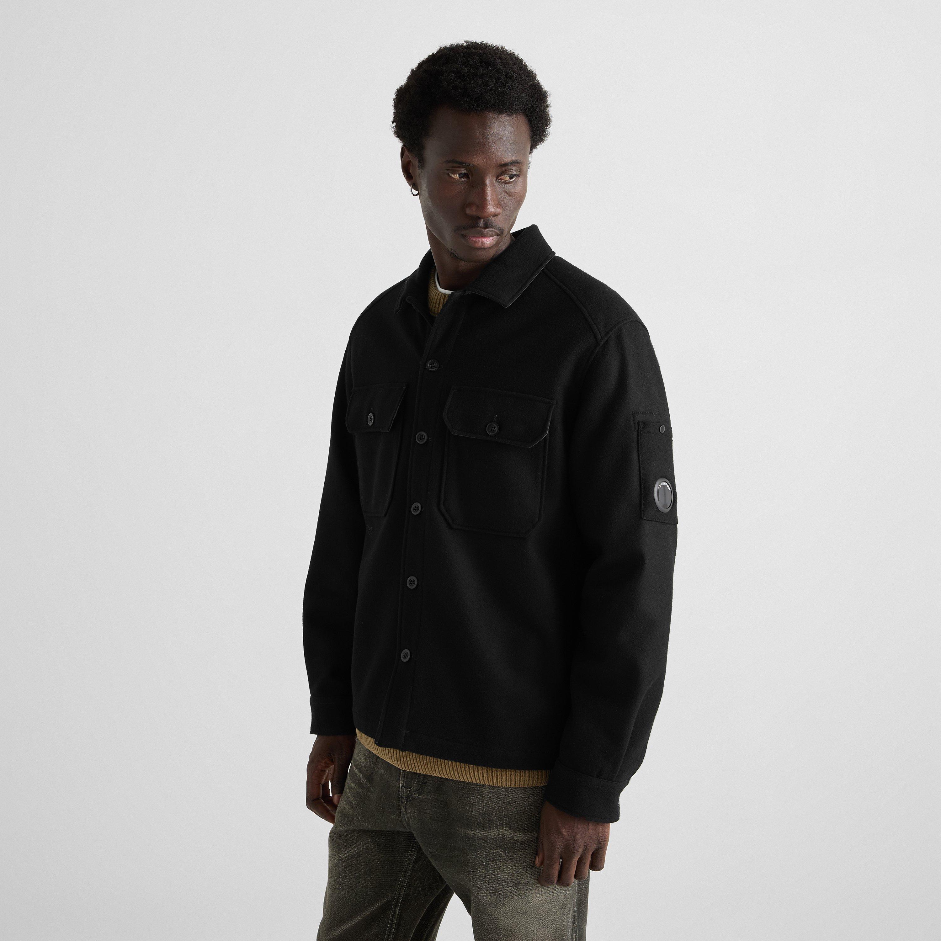 Black 999 - CP Company - Men's Wool Overshirt - 3