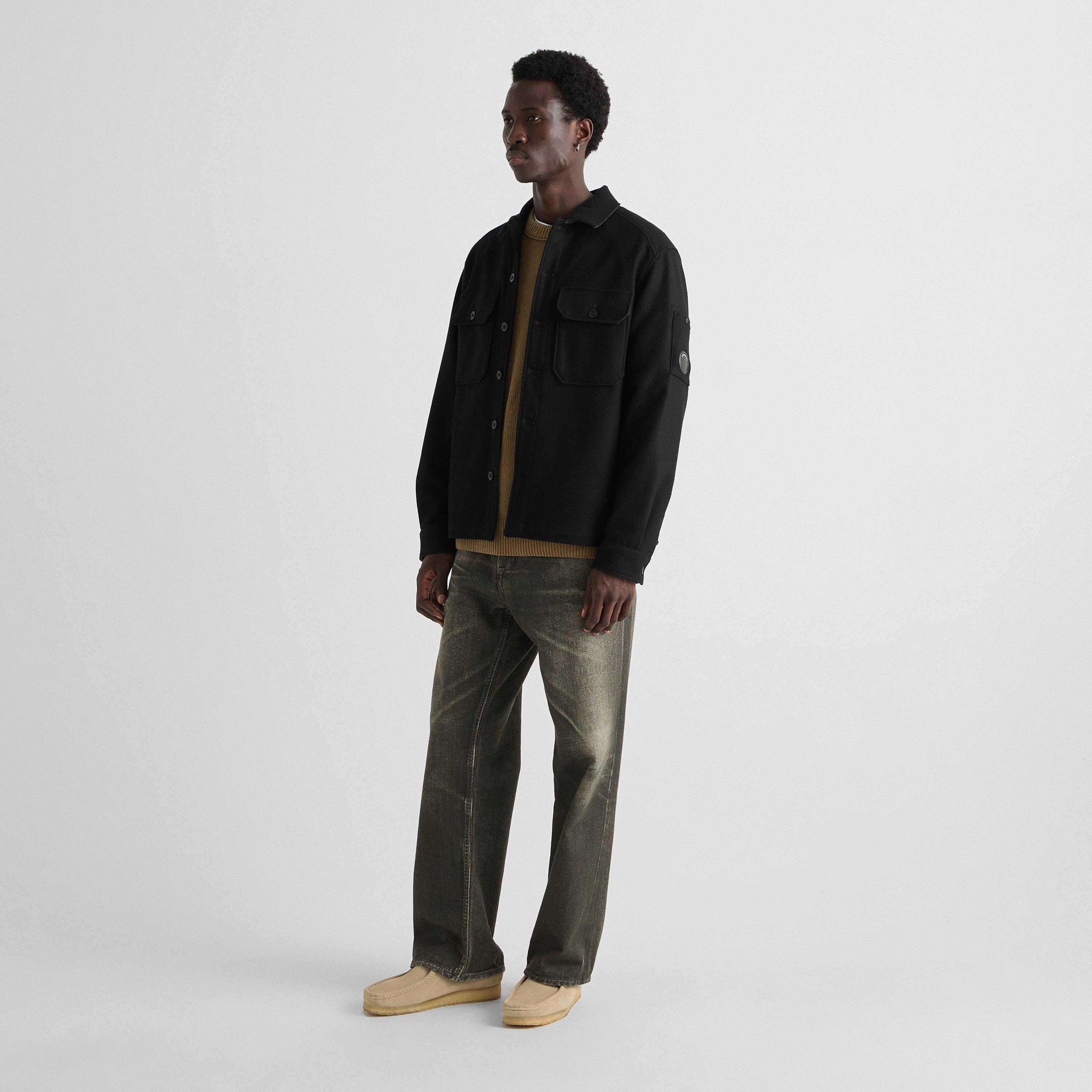 Black 999 - CP Company - Men's Wool Overshirt - 6