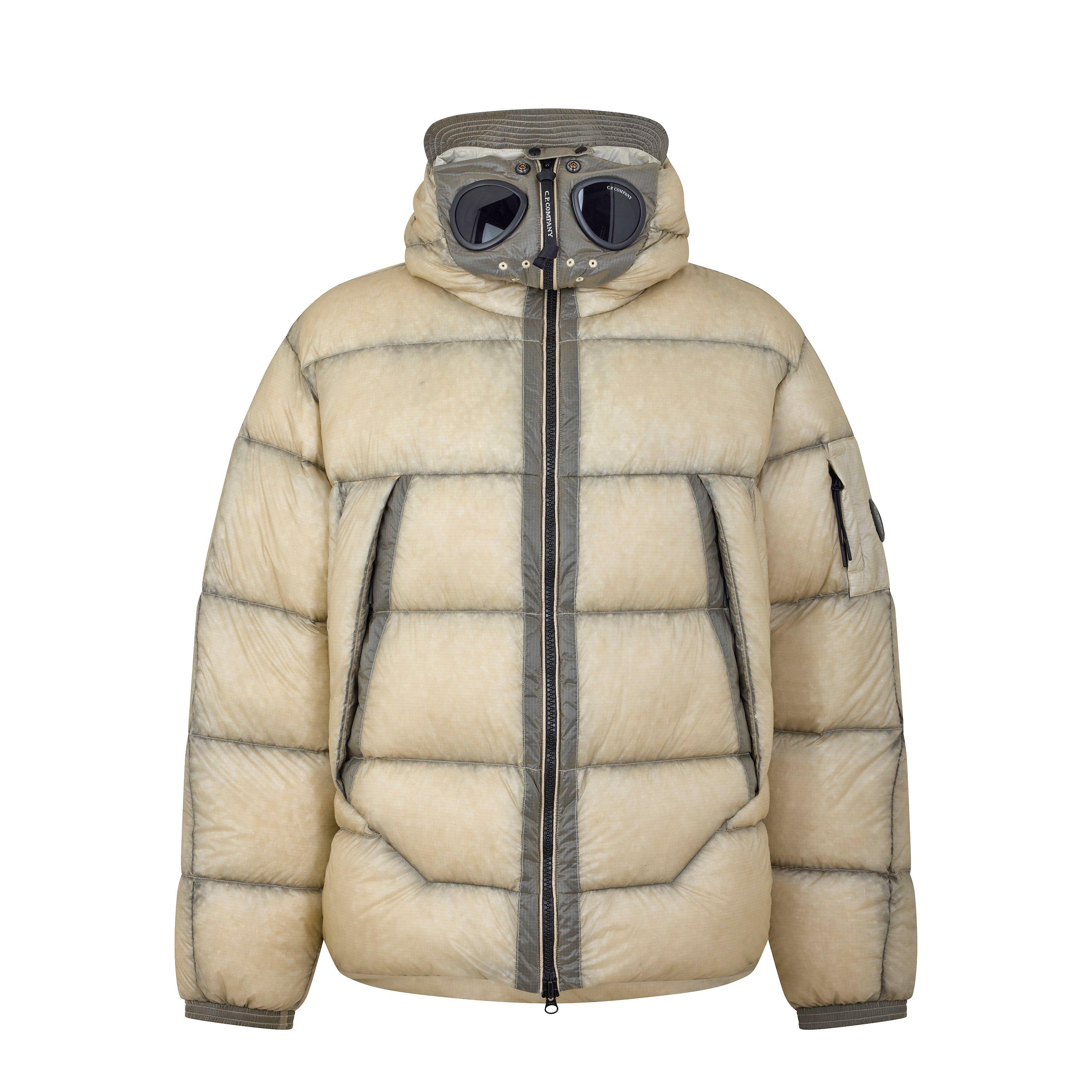 Cp Company Men's D.d. Shell Goggle Puffer Jacket - Silvr Birch 120 - S (46)