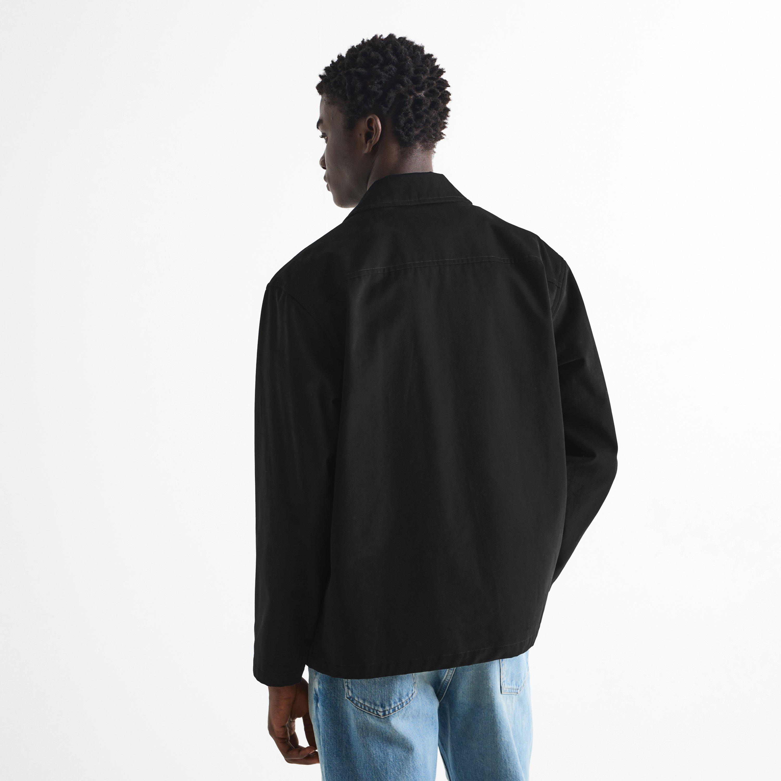 Black - Saint Laurent - Men's Moleskin Overshirt - 4