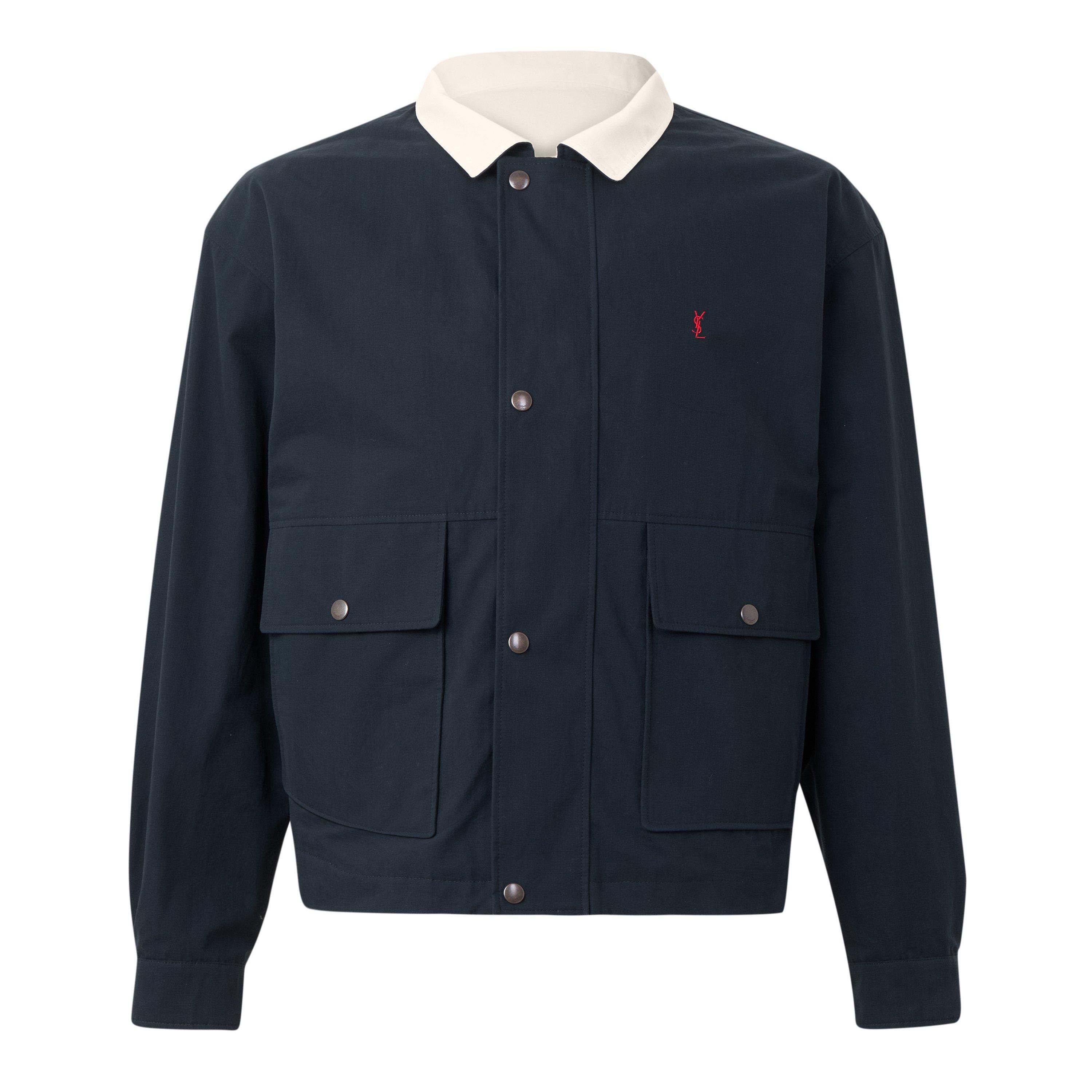 Navy - Saint Laurent - Saint LG Collar Jkt Sn64 - 1