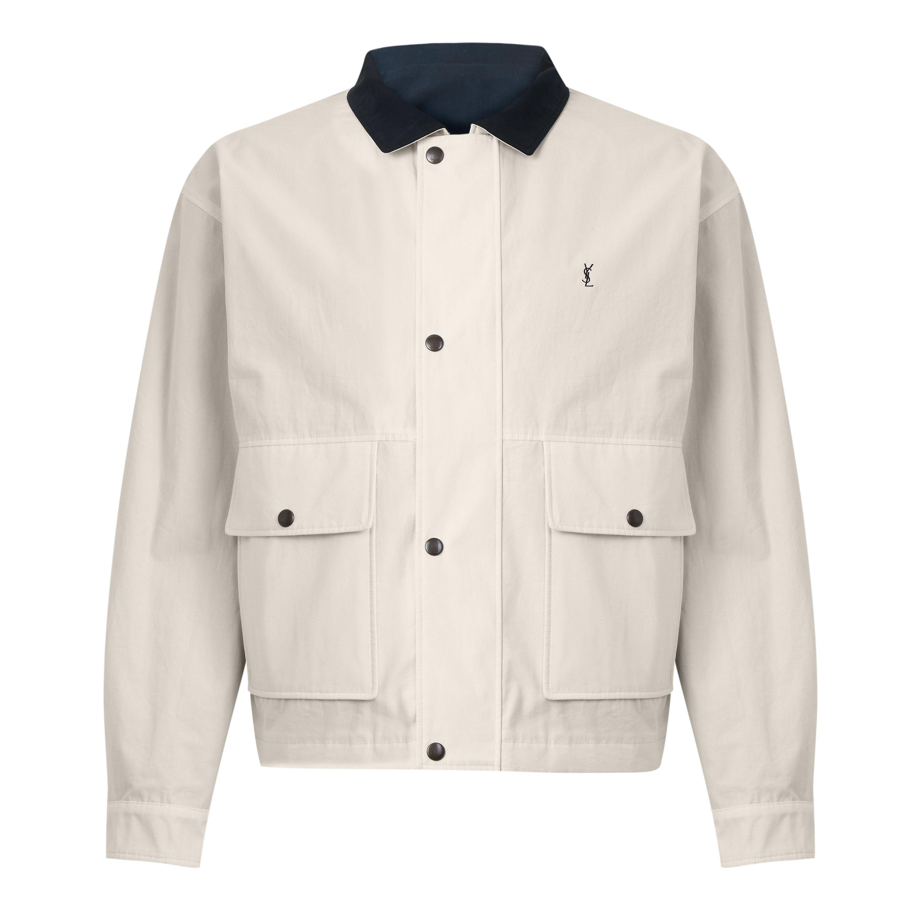 Navy - Saint Laurent - Saint LG Collar Jkt Sn64 - 3