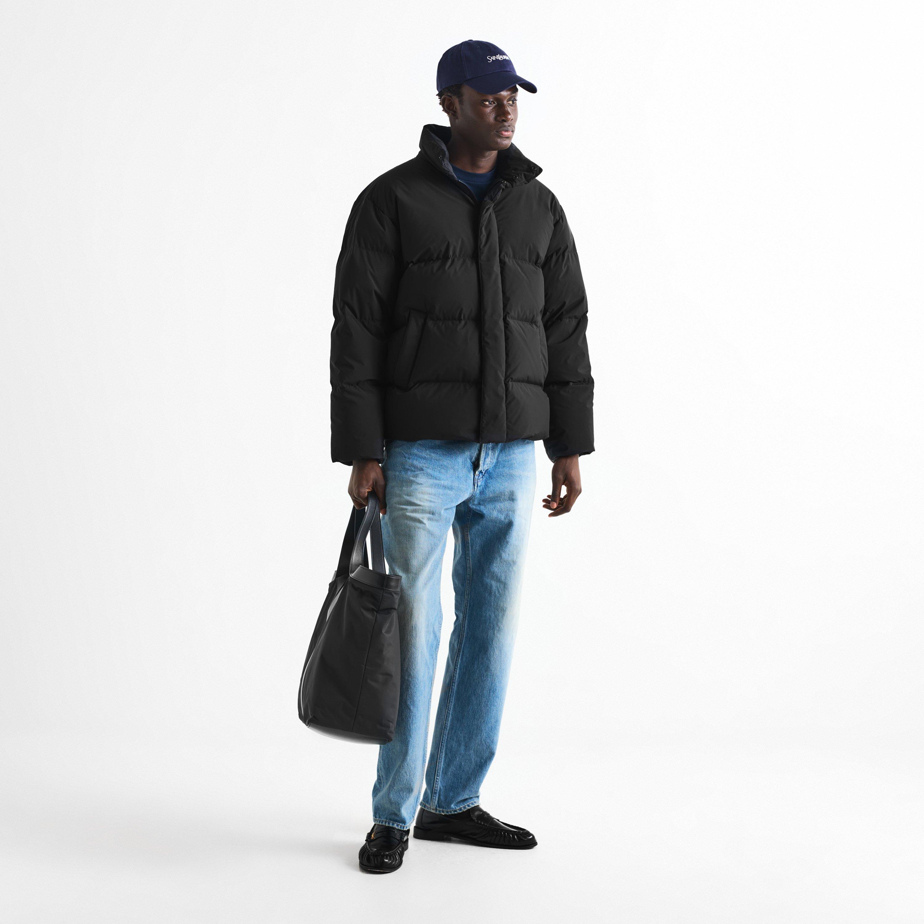 Black - Saint Laurent - Men's Logo Down Puffer Jacket - 6