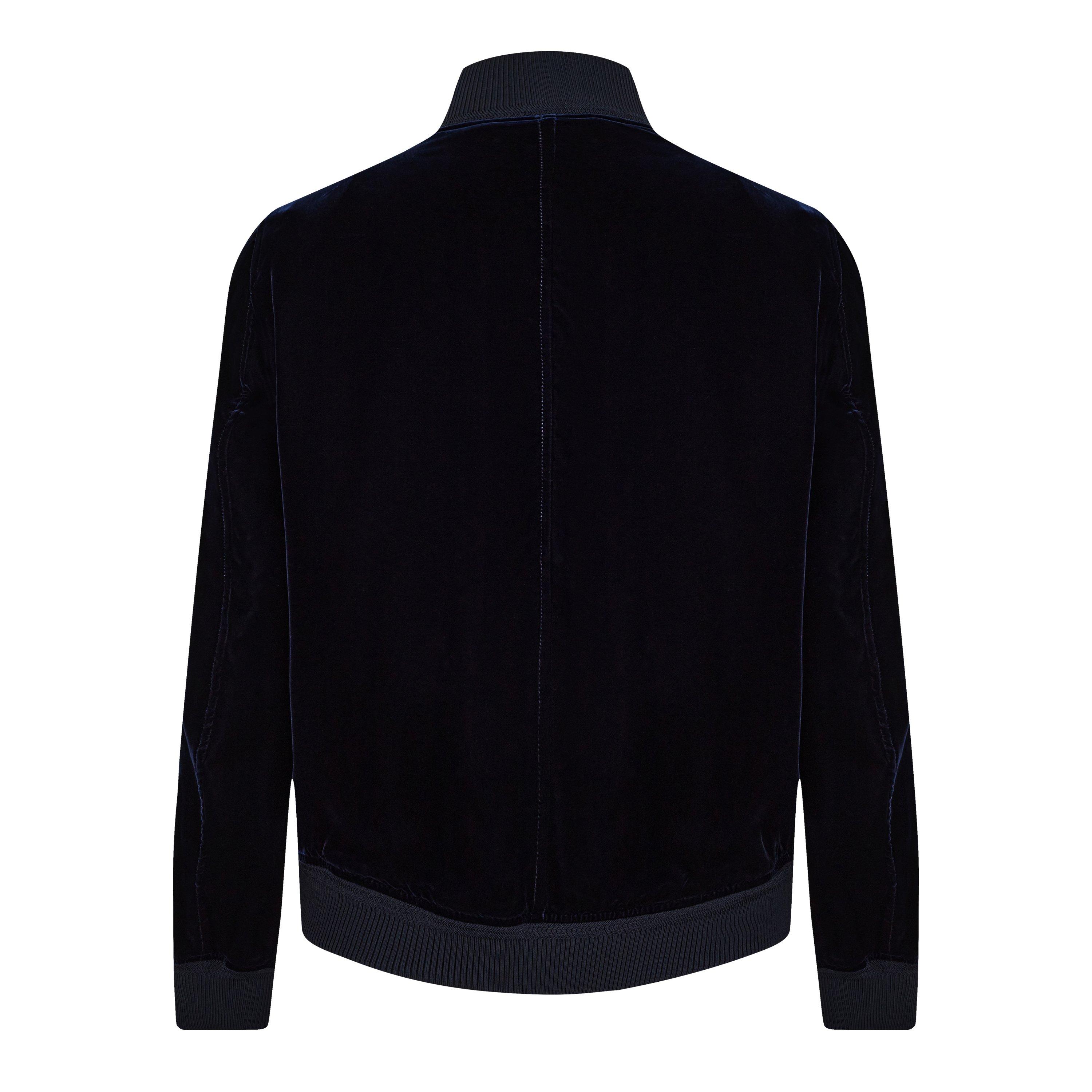 Navy - Tom Ford - Velvet Bomber Jacket - 2