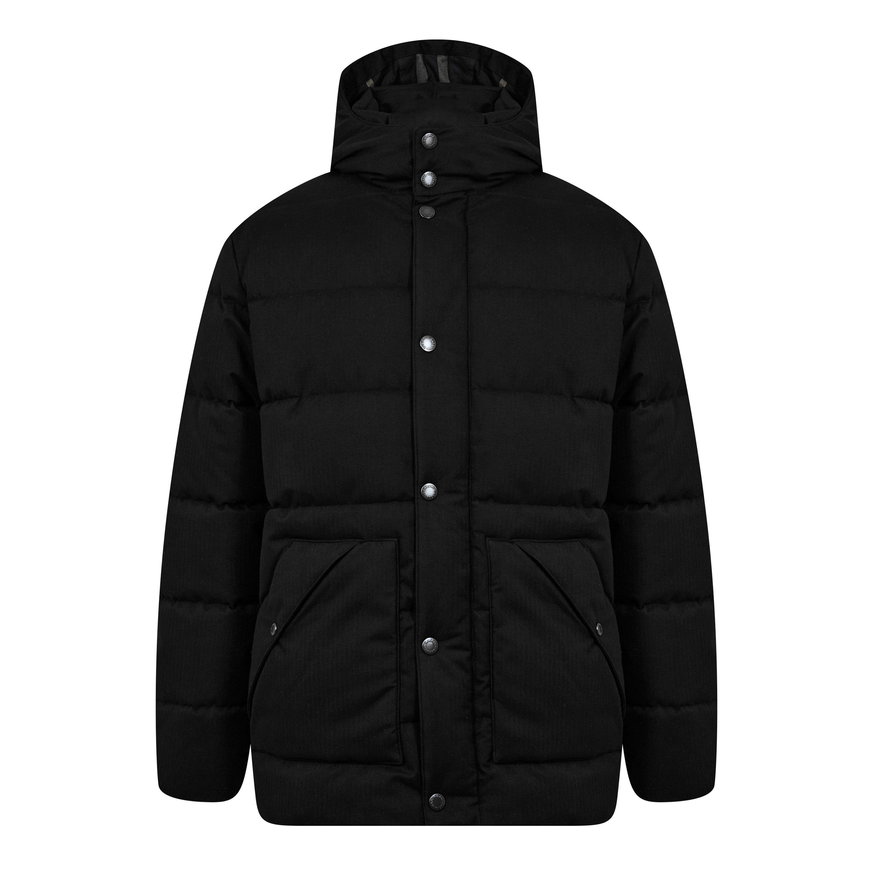 Black BK11 - Barbour - Men's Brampton Quilted Mid-Length Parka - 1
