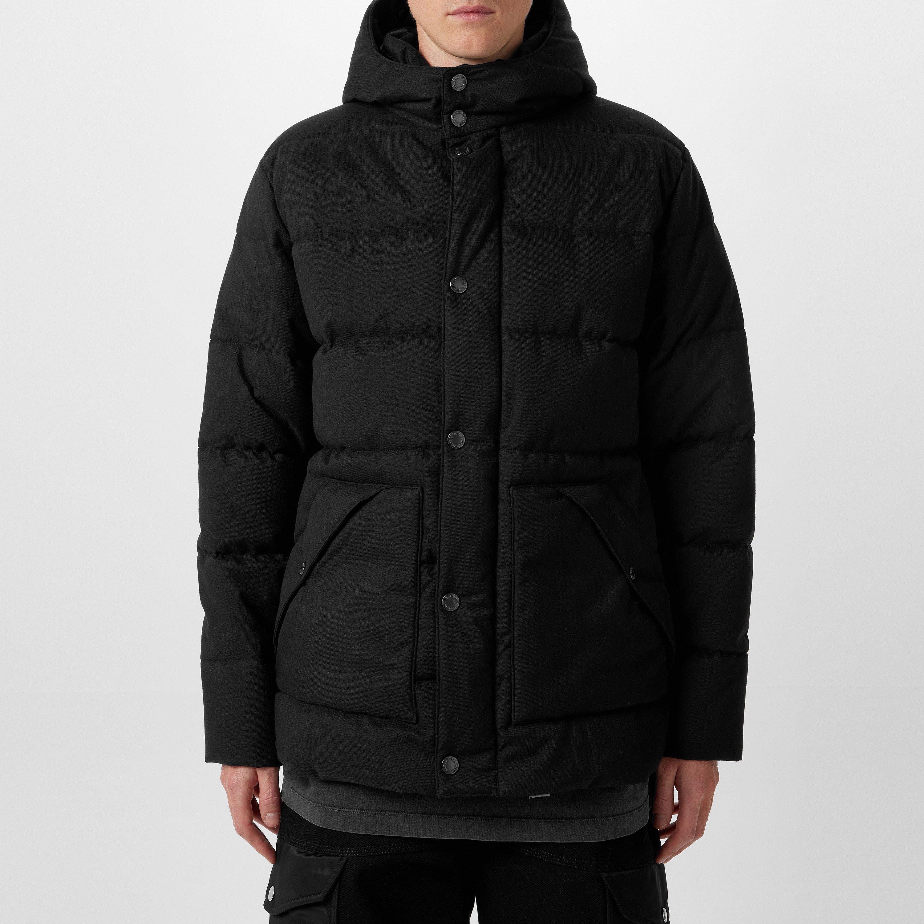 Black BK11 - Barbour - Men's Brampton Quilted Mid-Length Parka - 3