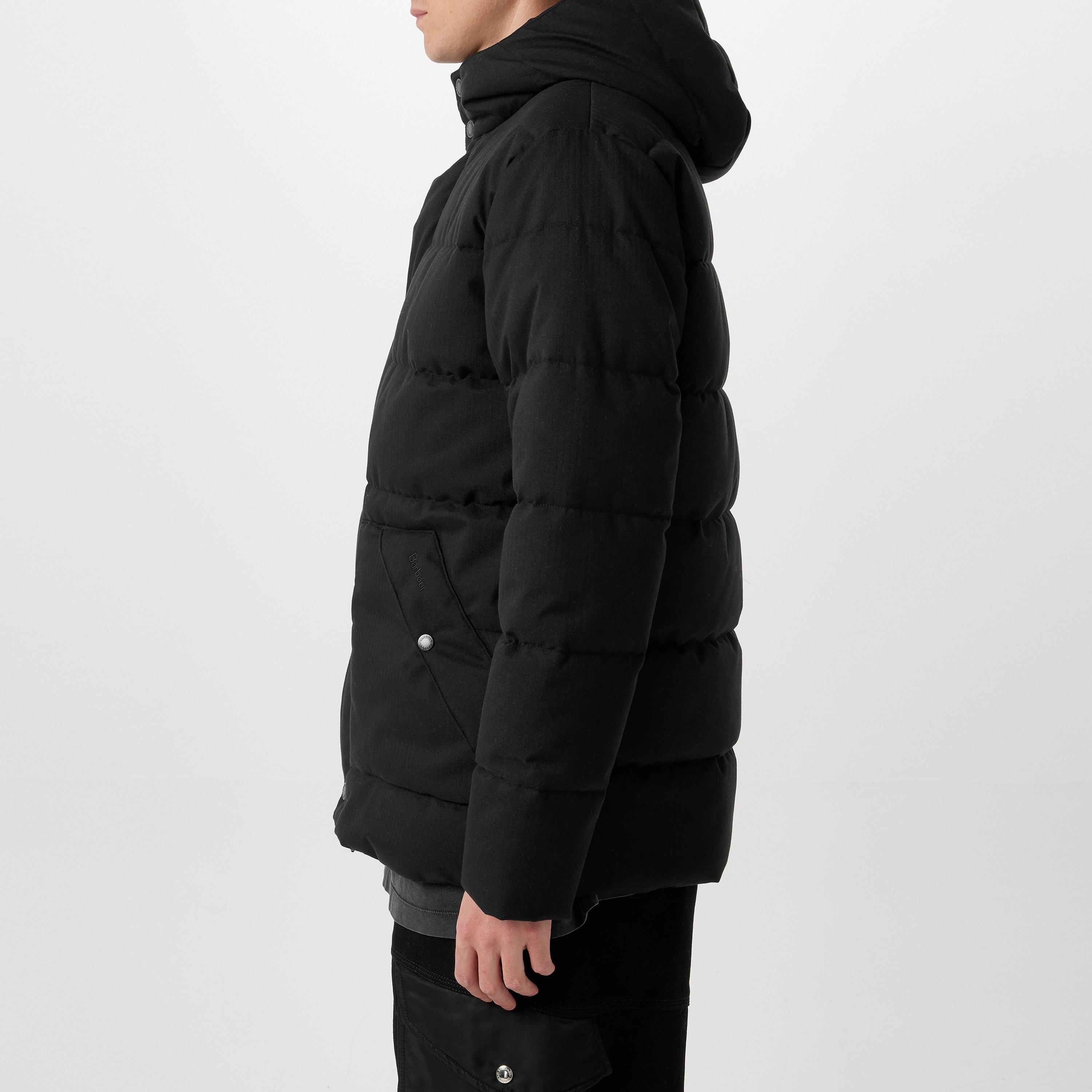 Black BK11 - Barbour - Men's Brampton Quilted Mid-Length Parka - 5