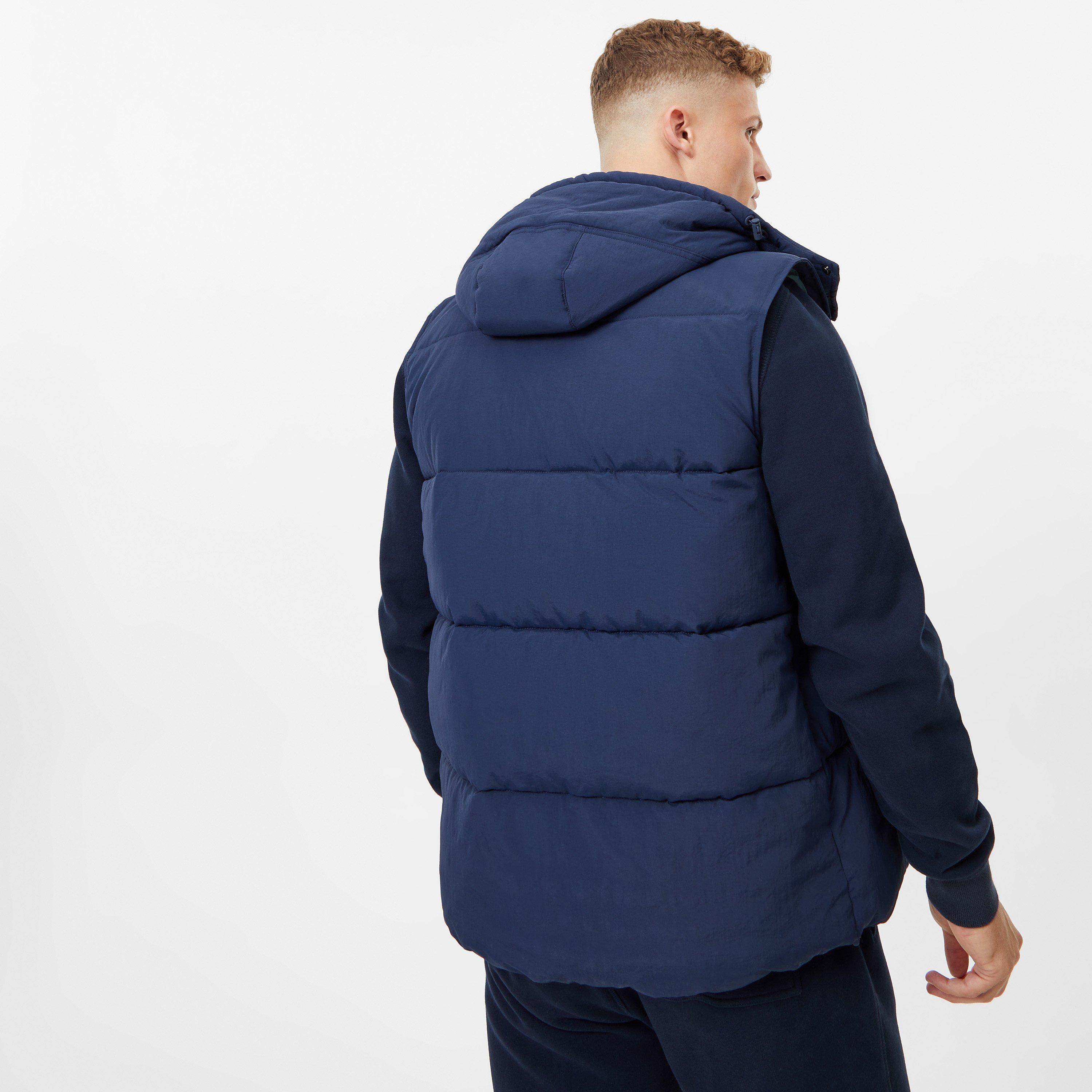 Blu navy - Jack Wills - Firstone Waterproof Detachable Hood Synthetic Fill Gilet - 4