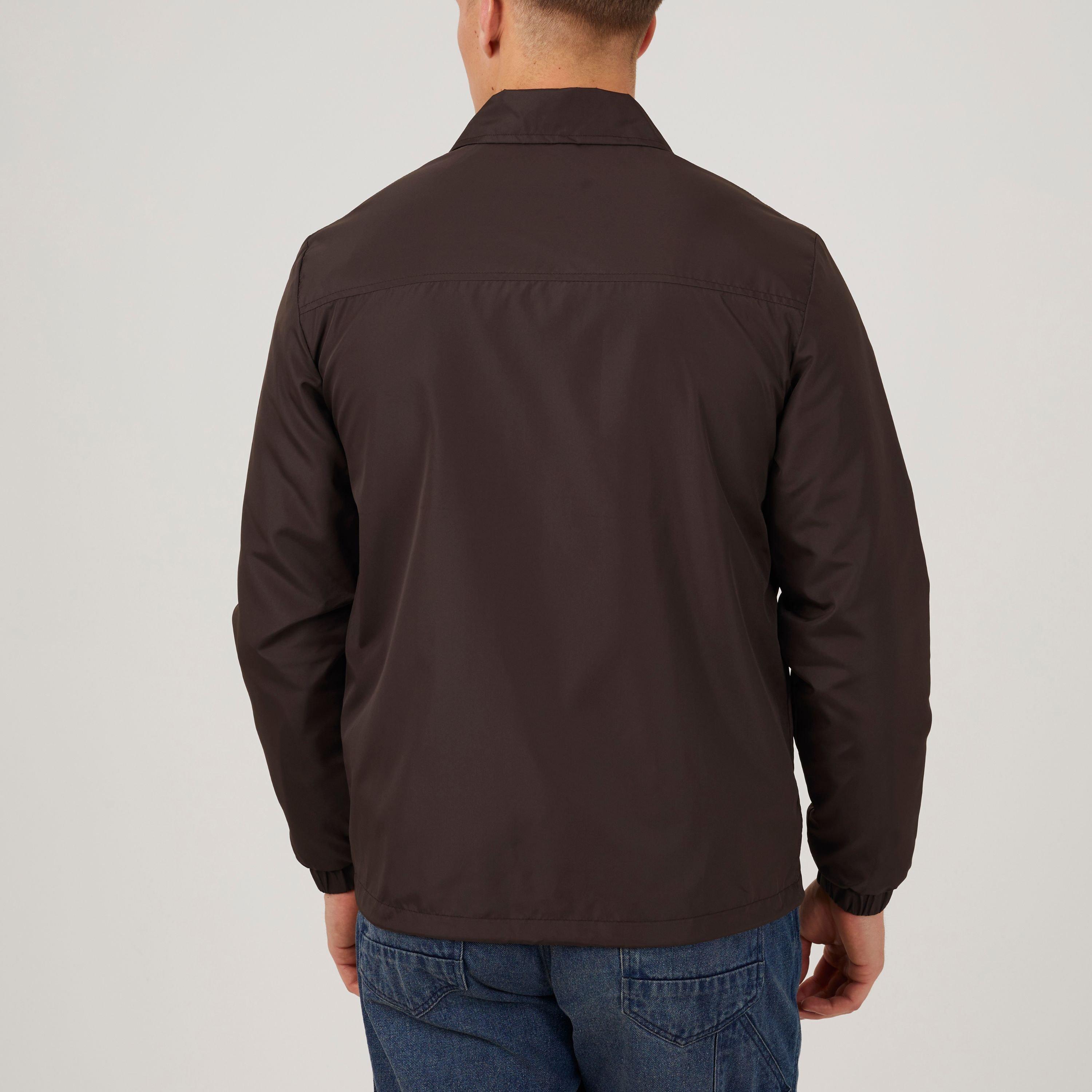 Mocha Brown - Brave Soul - Men's Light Weight Coach Jacket - 4