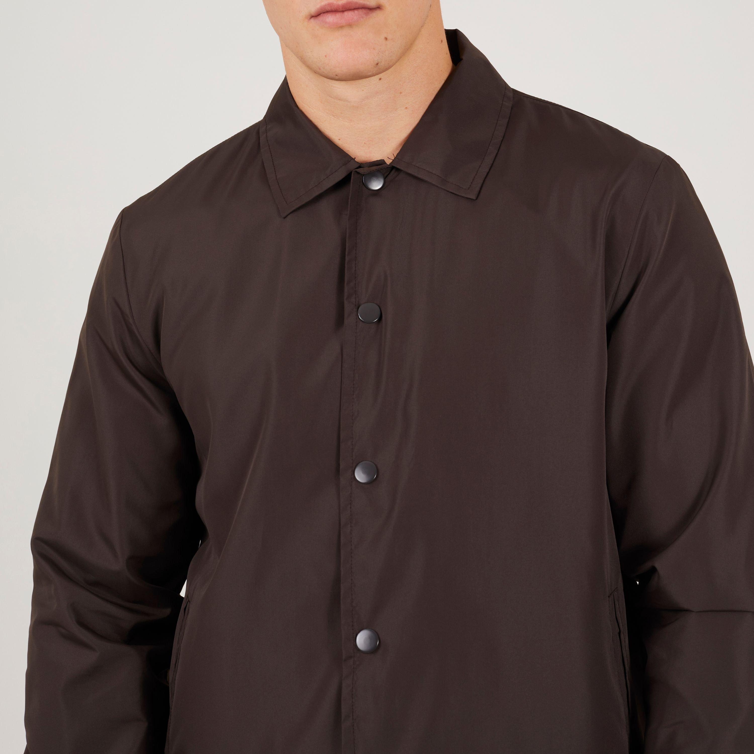 Marron Moka - Brave Soul - Men's Light Weight Coach Jacket - 3