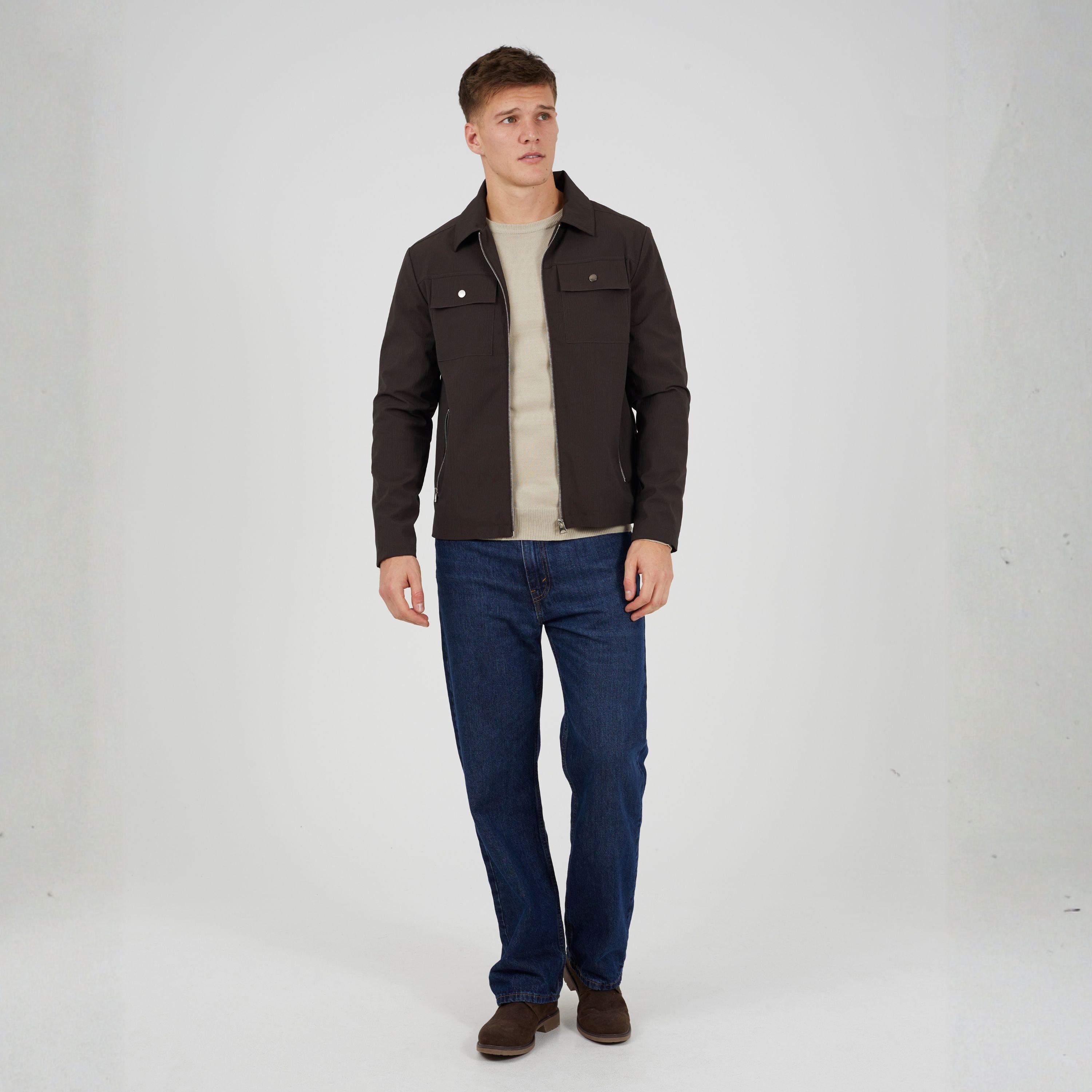 Brun - Brave Soul - Men's Zip Up Shacket Overshirt - 4