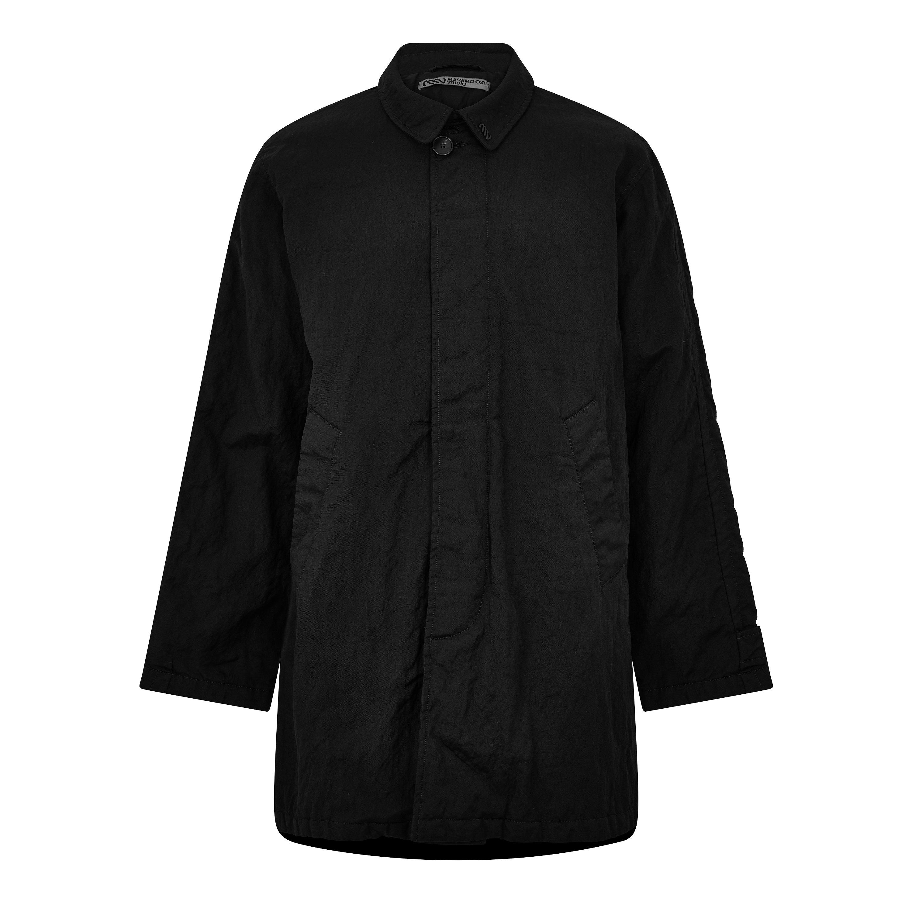 Black - Massimo Osti Studio - Osti Lana Over Coat Sn64 - 1