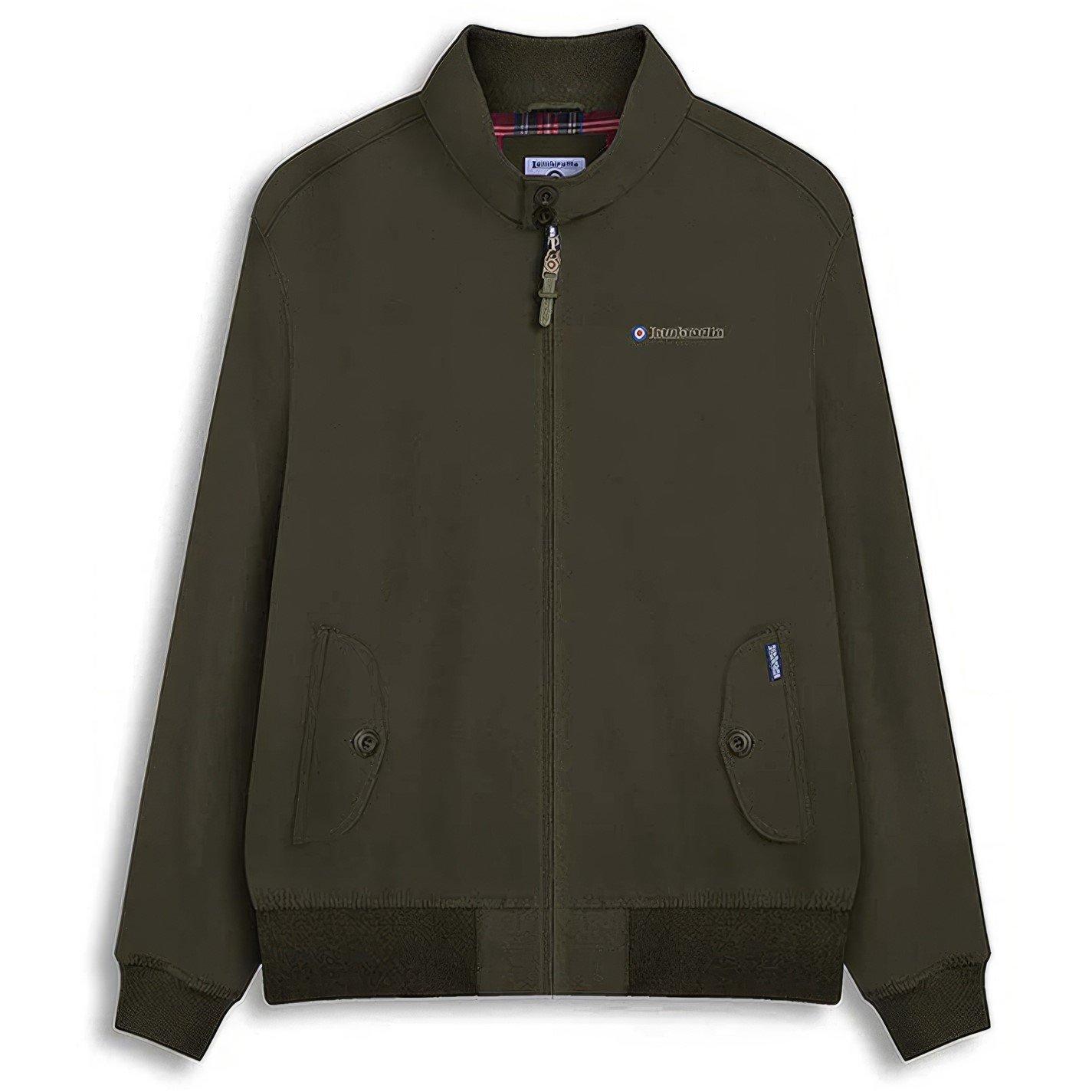 Lambretta Men's Shower Resistant Harrington Bomber Jacket - Green - X Large