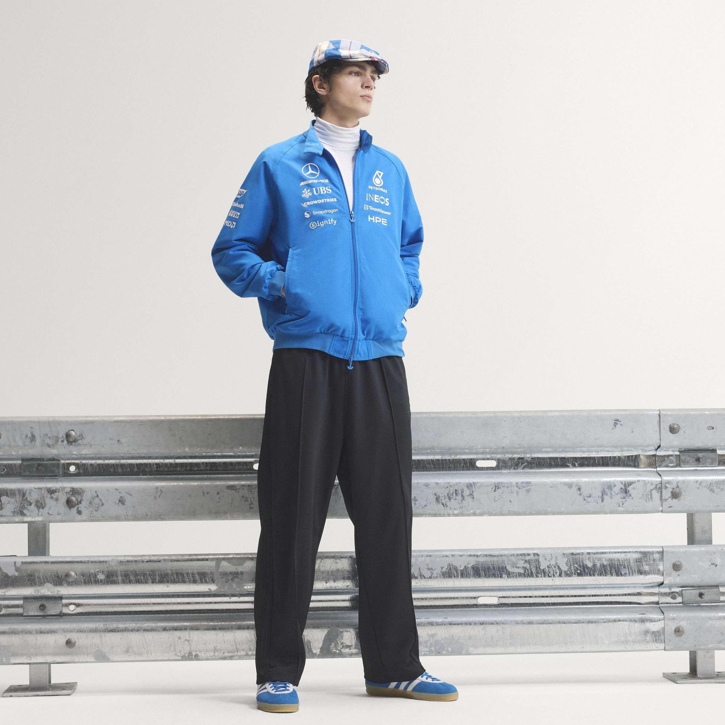 Blue//White - adidas Originals - x Mercedes AMG Petronas Formula 1 Team Blue Wonder Driver Harrington Jacket - 12