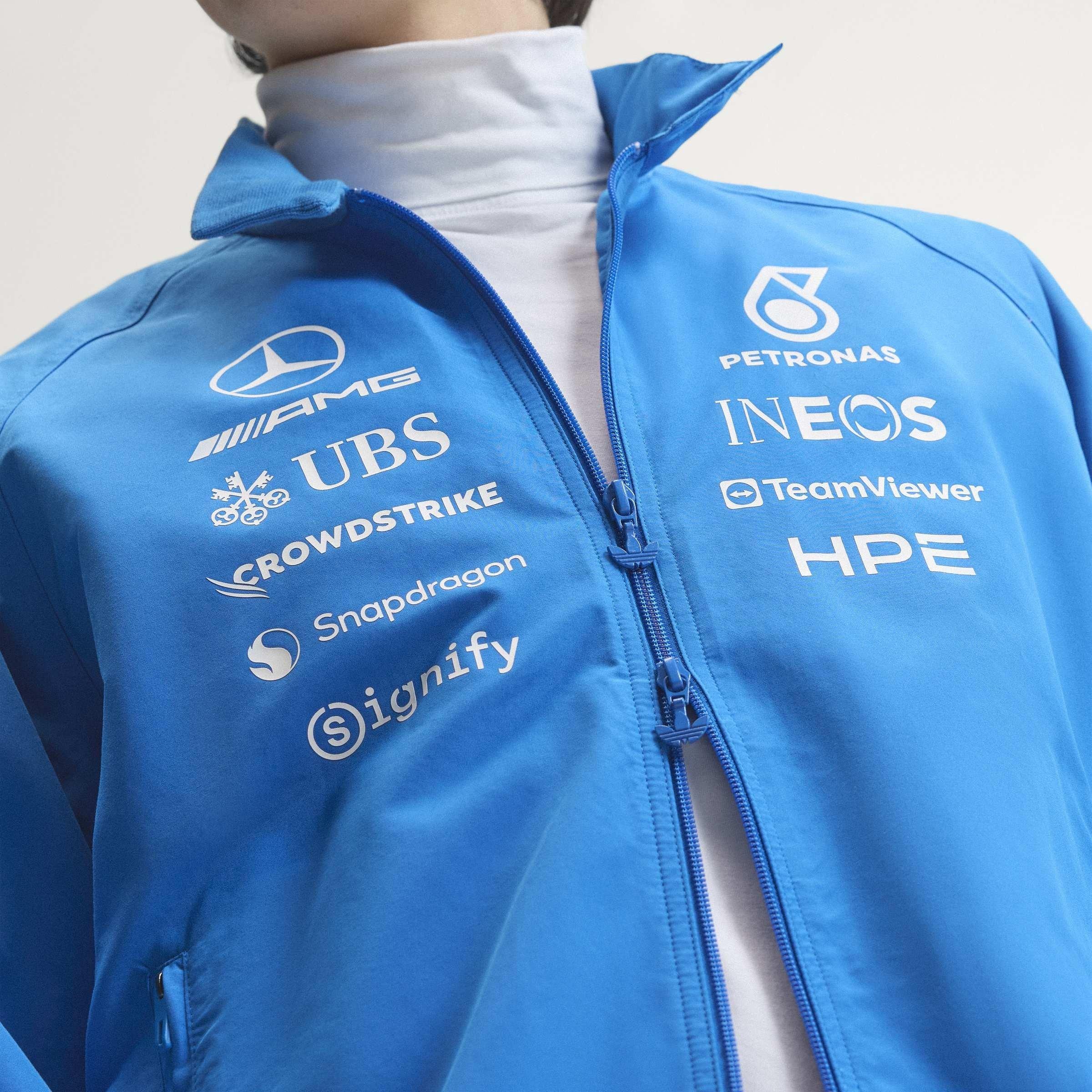 Blue//White - adidas Originals - x Mercedes AMG Petronas Formula 1 Team Blue Wonder Driver Harrington Jacket - 13