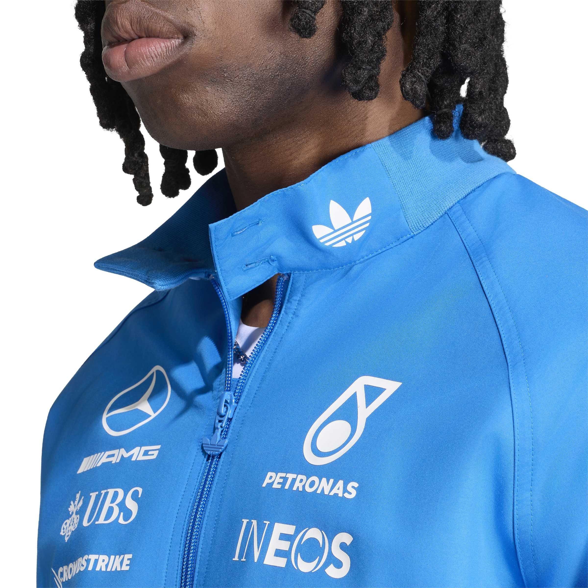 Blue//White - adidas Originals - x Mercedes AMG Petronas Formula 1 Team Blue Wonder Driver Harrington Jacket - 4