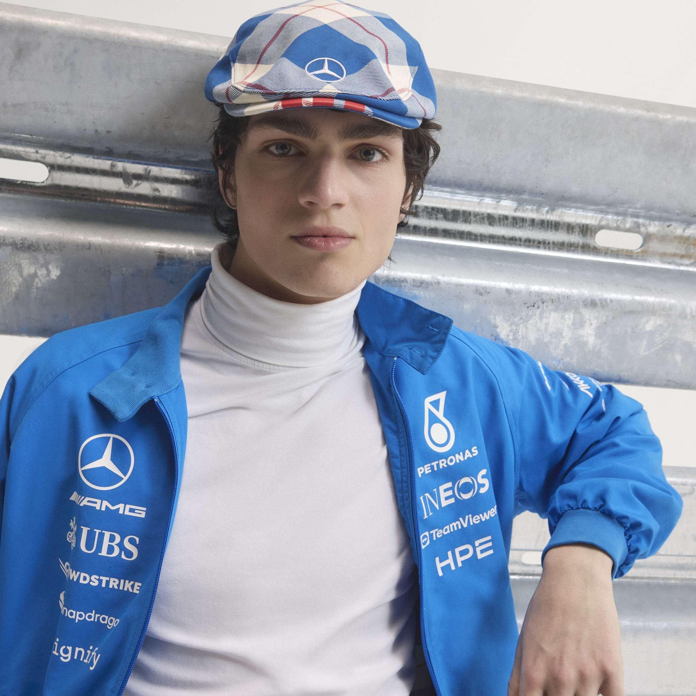Blue//White - adidas Originals - x Mercedes AMG Petronas Formula 1 Team Blue Wonder Driver Harrington Jacket - 9