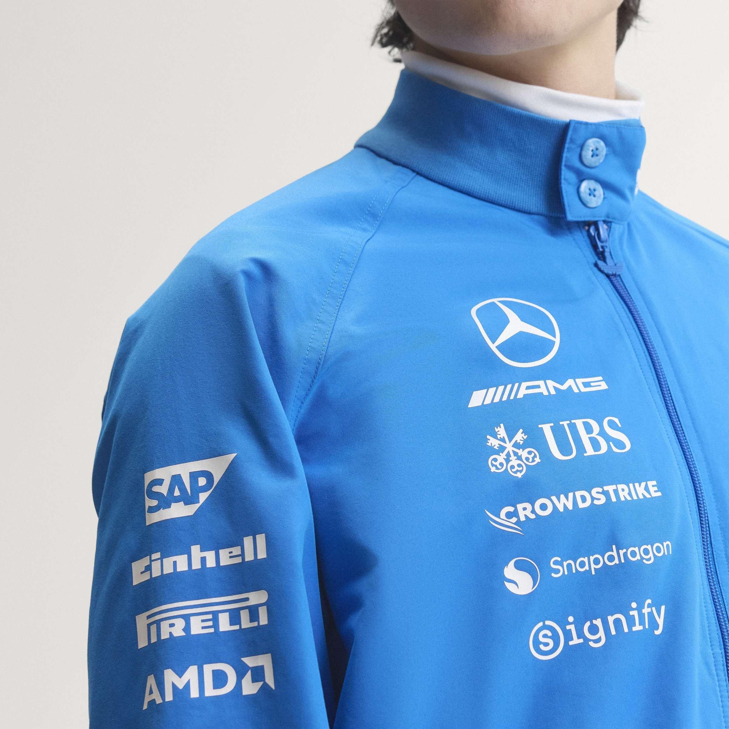Blue//White - adidas Originals - x Mercedes AMG Petronas Formula 1 Team Blue Wonder Driver Harrington Jacket - 10