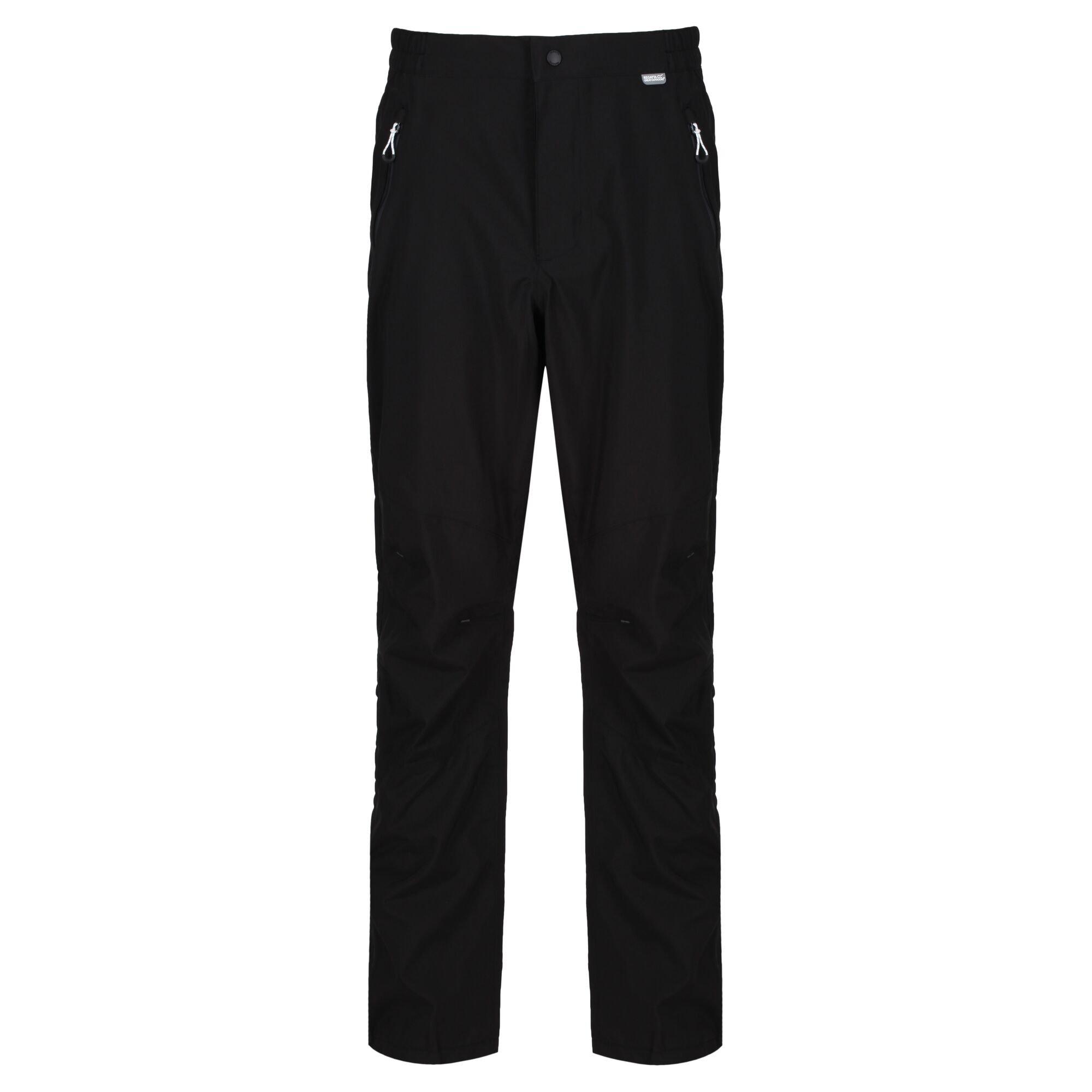 Black - Regatta - Highton Waterproof Overtrouser (Short) - 5
