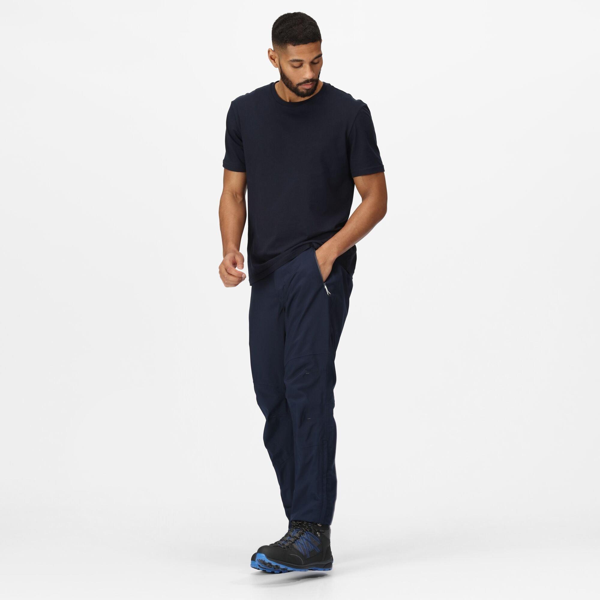 Navy - Regatta - Highton Waterproof Overtrouser (Long) - 3